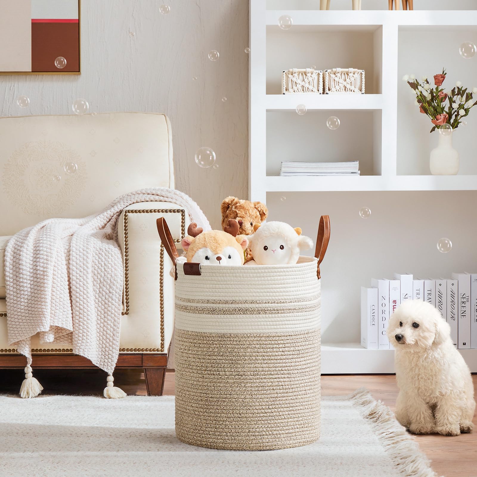 53L Tall Woven Rope Laundry Hamper (1792.1432 Fl Oz) - ModHome Supplies