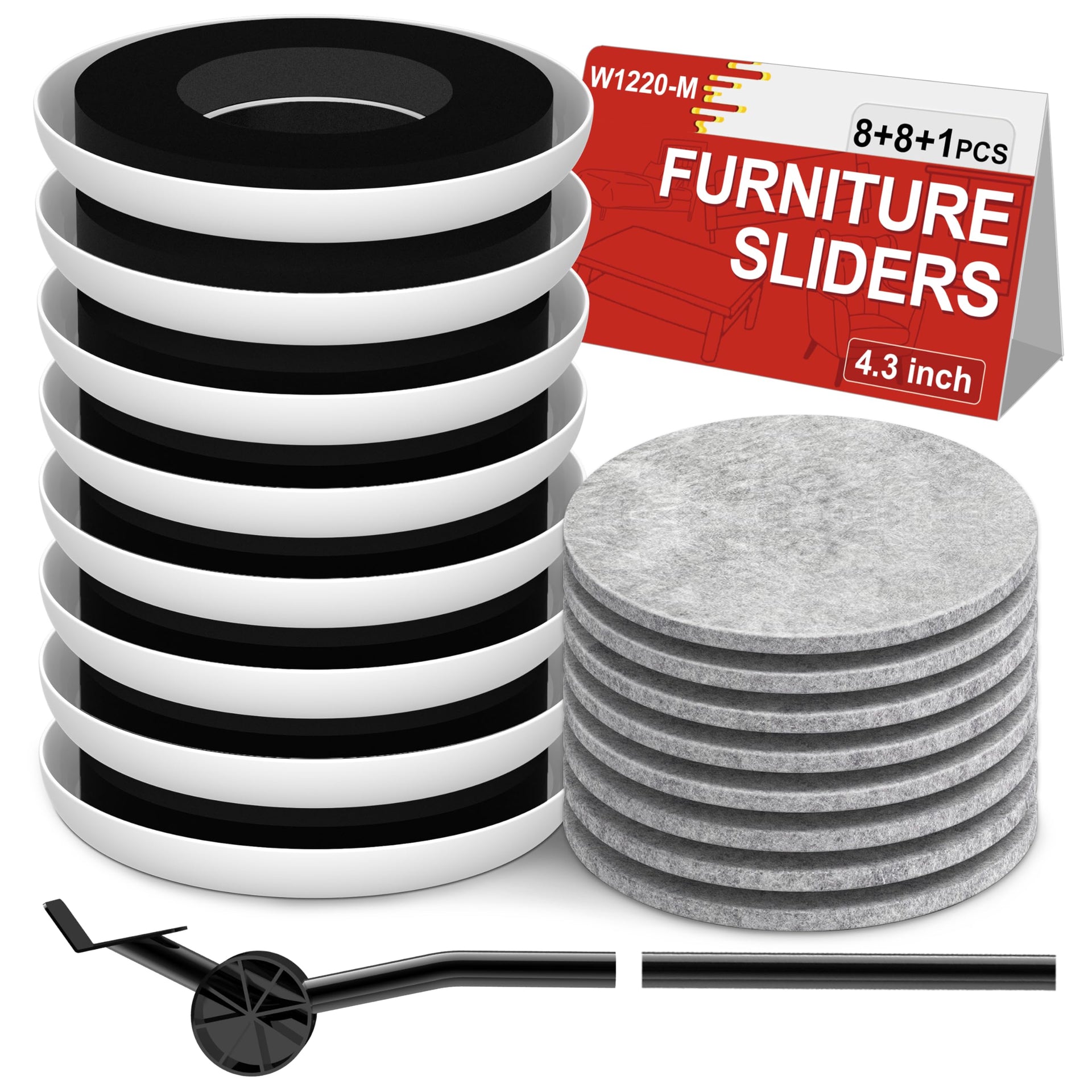 Furniture Sliders for Hardwood Floors (16 Count)