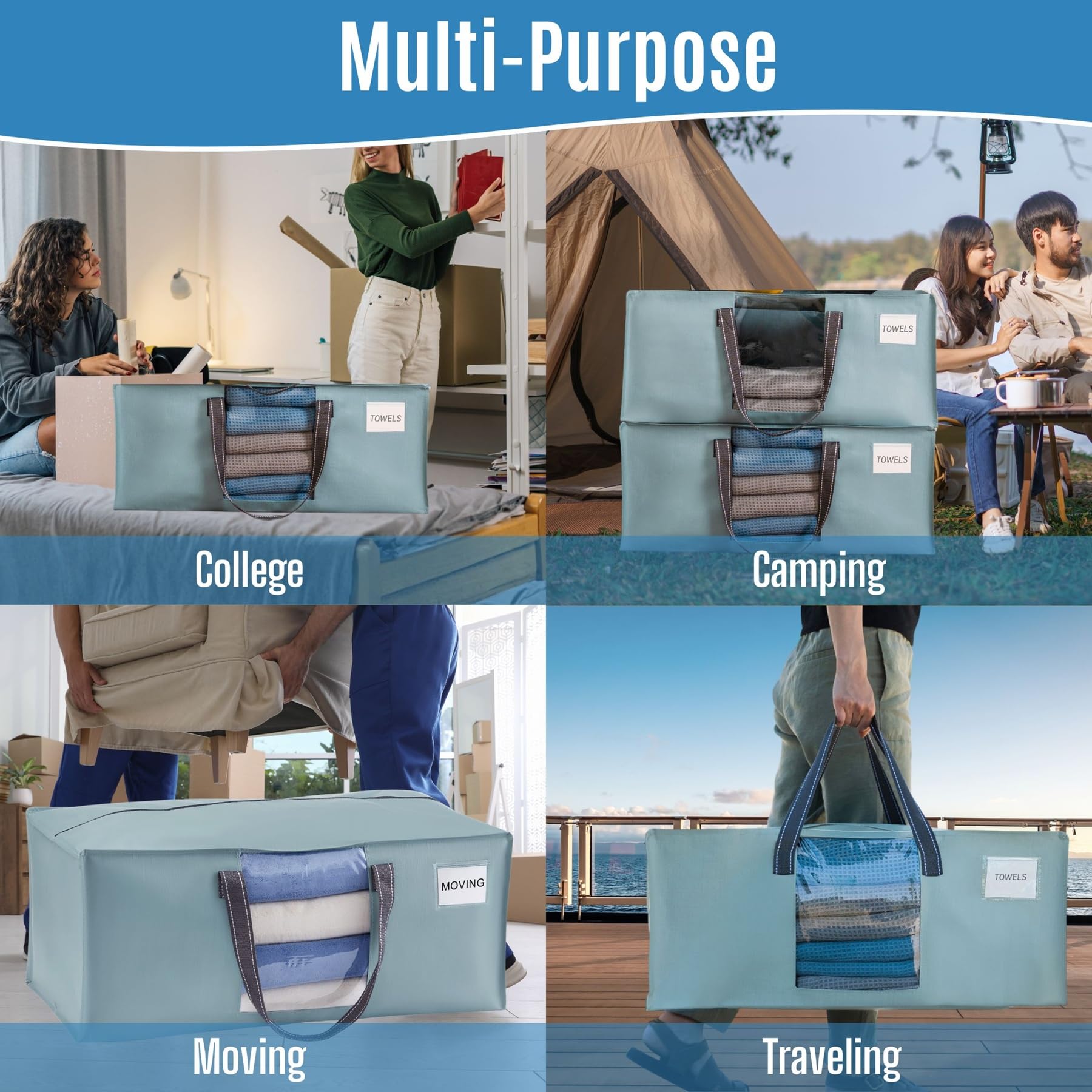 Heavy Duty Moving Bags (8 Count)