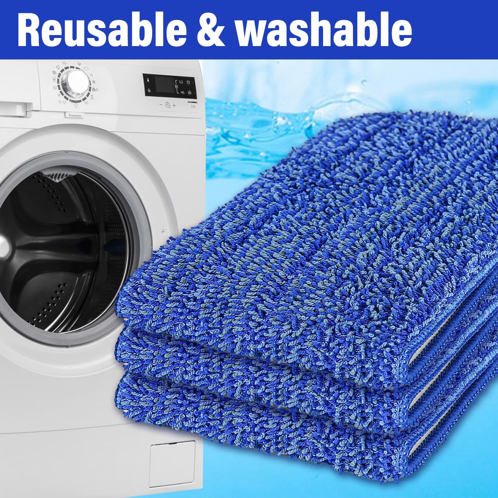16.5" Microfiber Mop Pads Refills (3 Count)