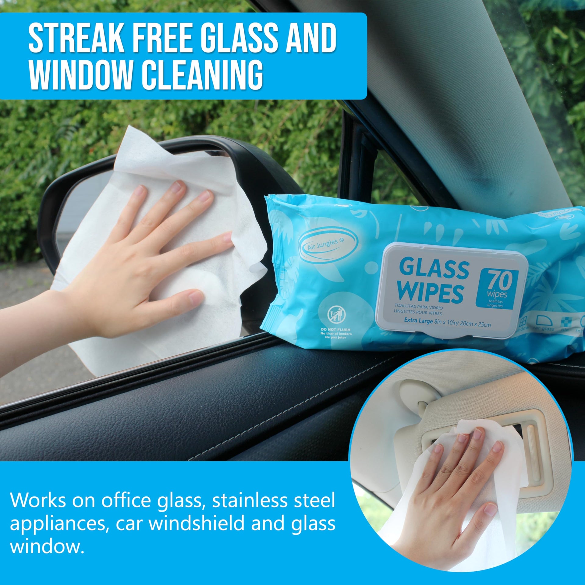 Car Interior Cleaning Wipes Set 210 Count