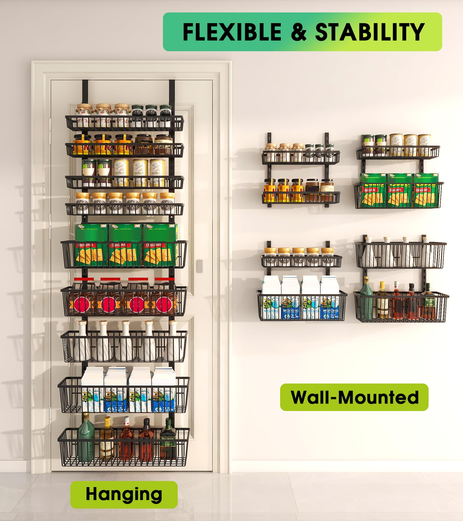 9 Tier Over The Door Pantry Organizer