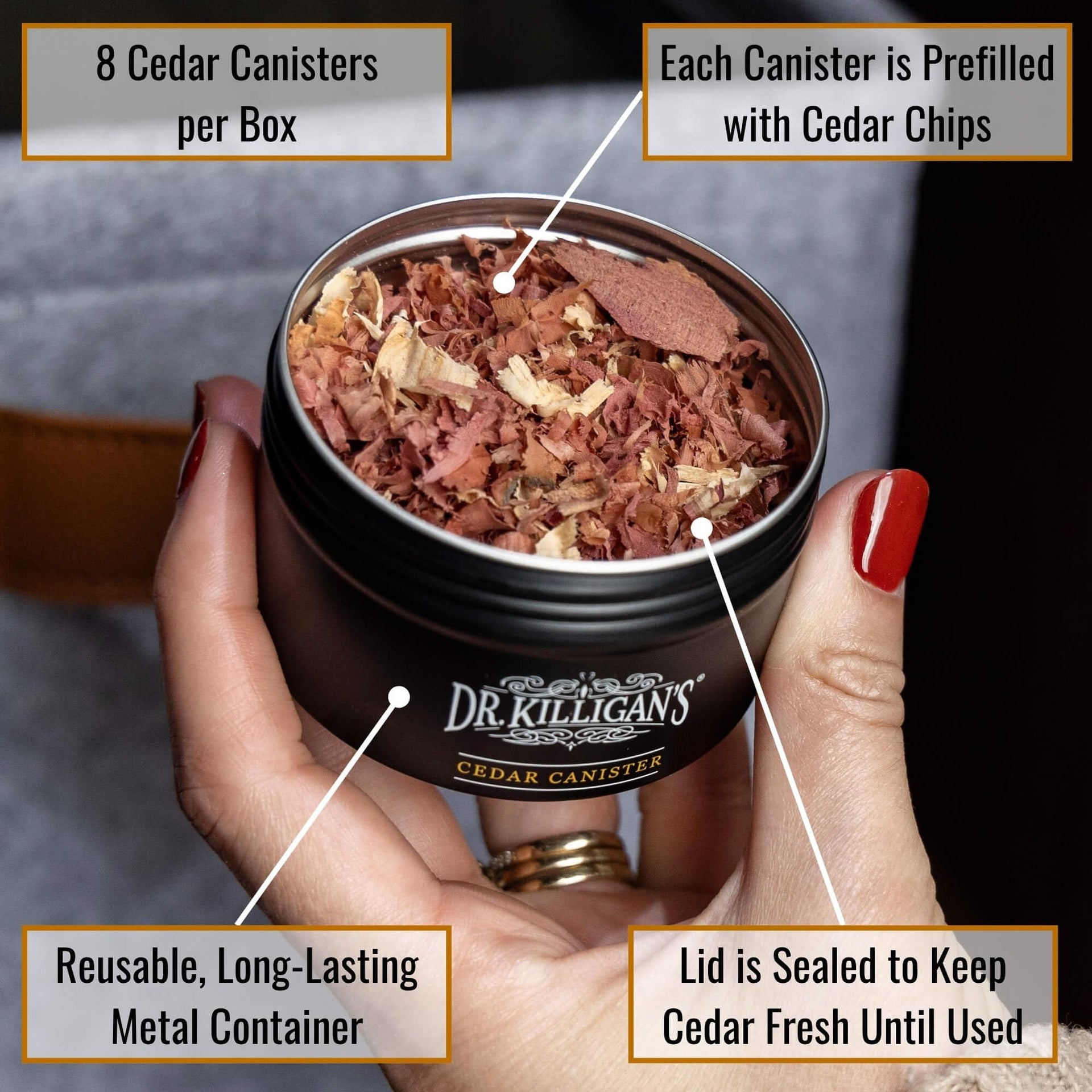 Cedar Moth Repellent Canisters (8 Count)