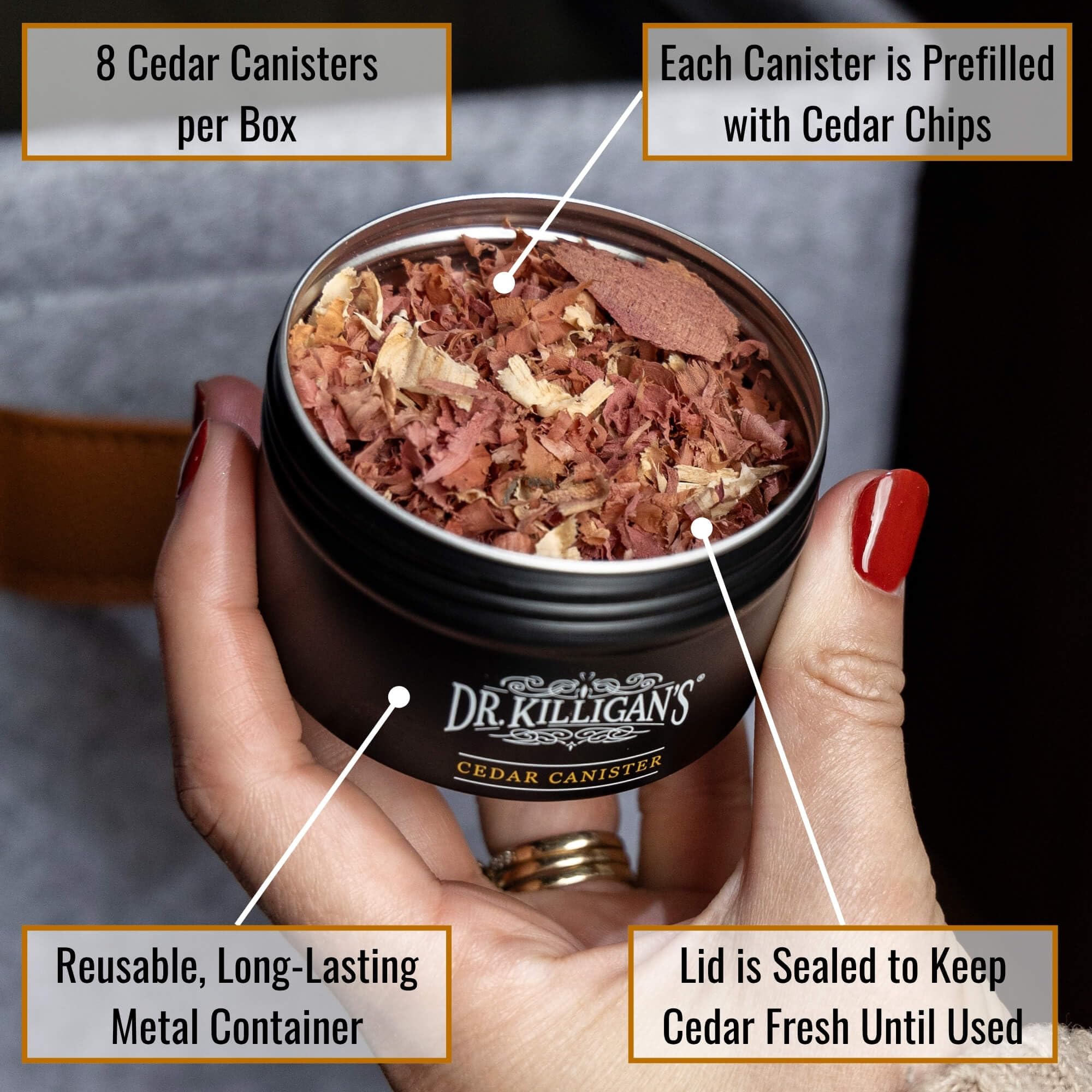 Cedar Moth Repellent Canisters (8 Count)