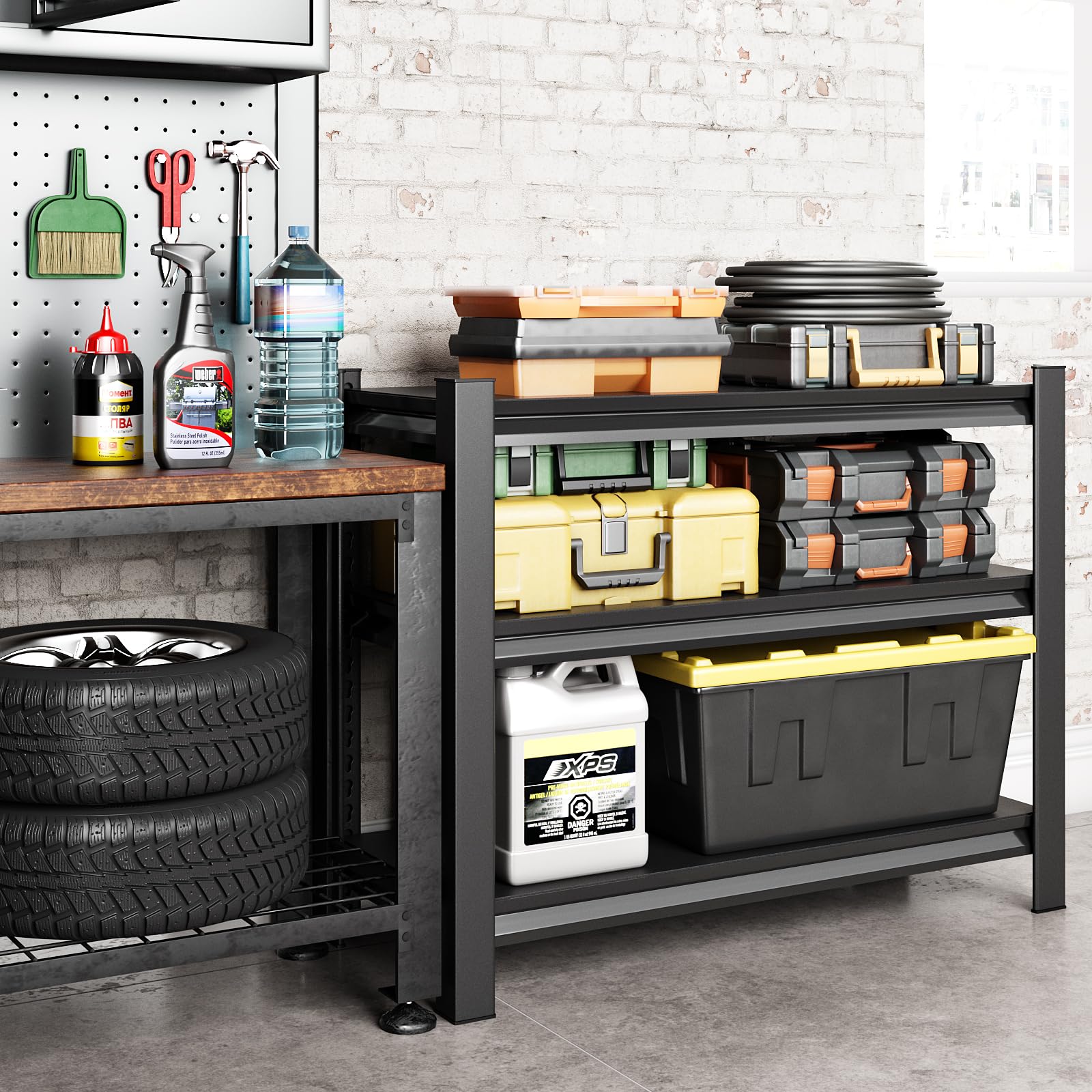 40" W Garage Shelving Heavy Duty