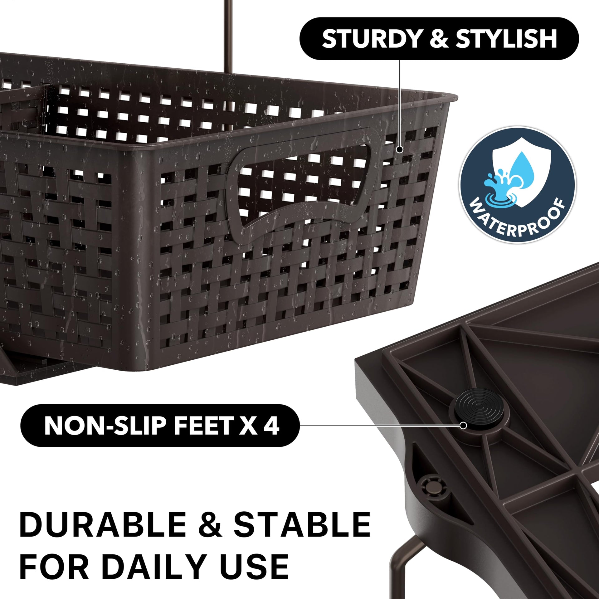 2 Tier Pull Out Sliding Drawer Under Sink Storage