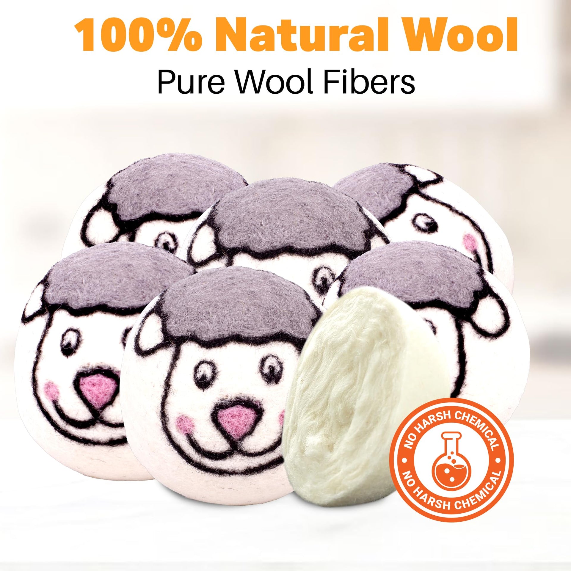 Wool Dryer Balls 6 (6 Count)