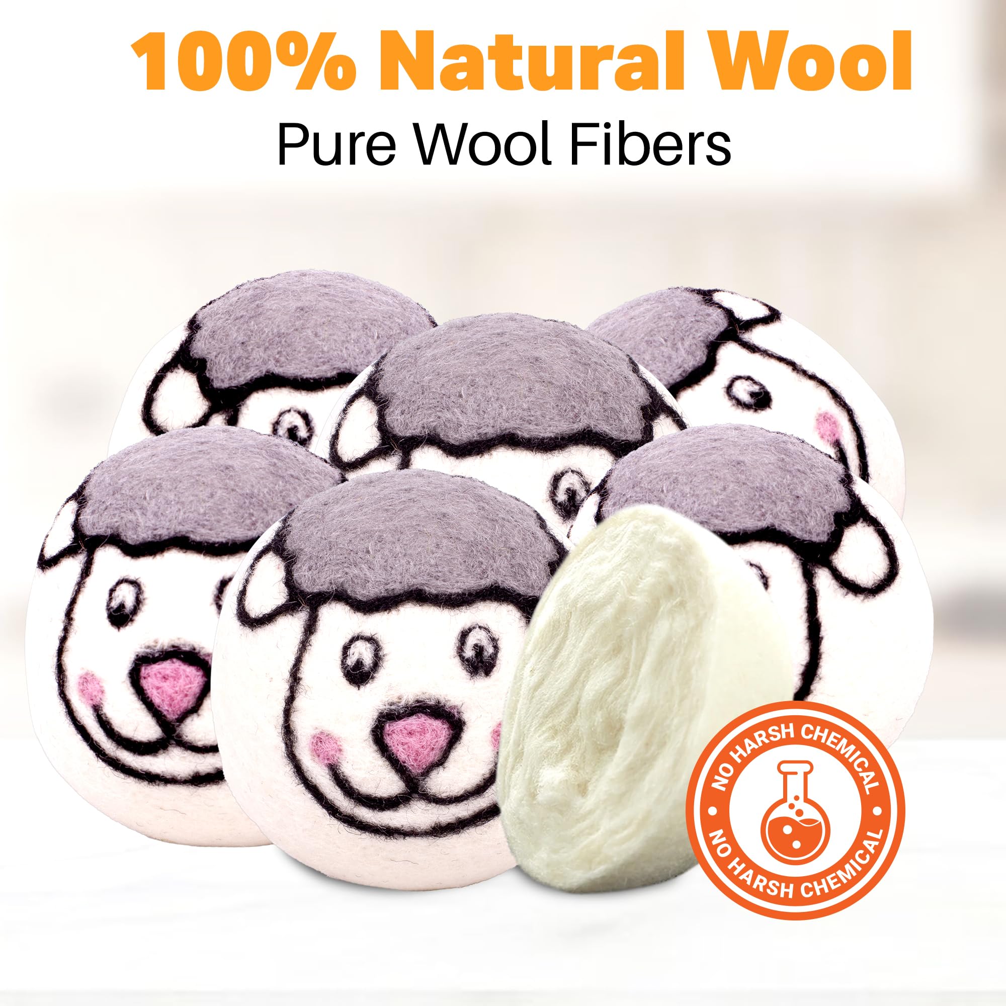 Wool Dryer Balls 6 (6 Count)