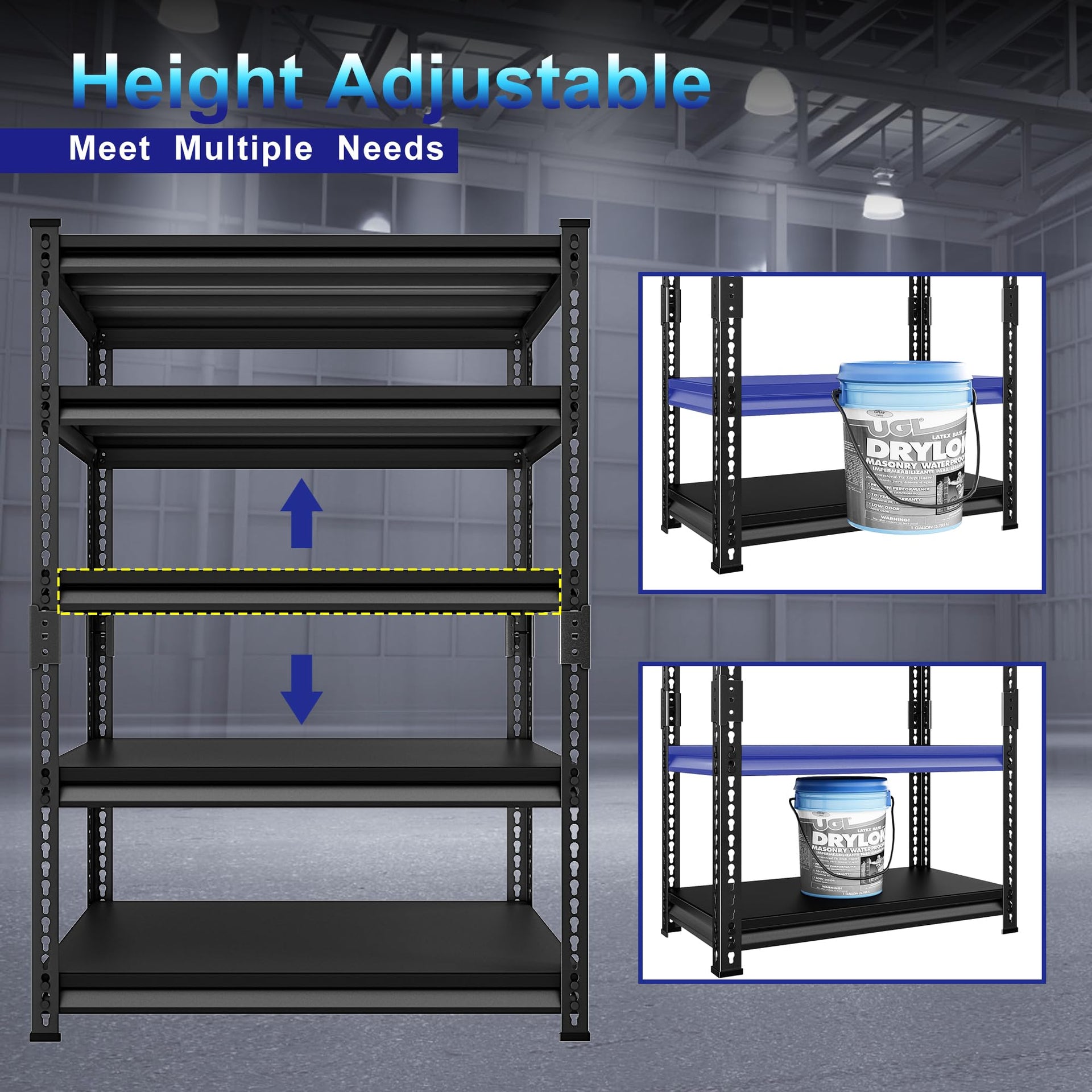 Metal Garage Shelving for Storage (5 Count)