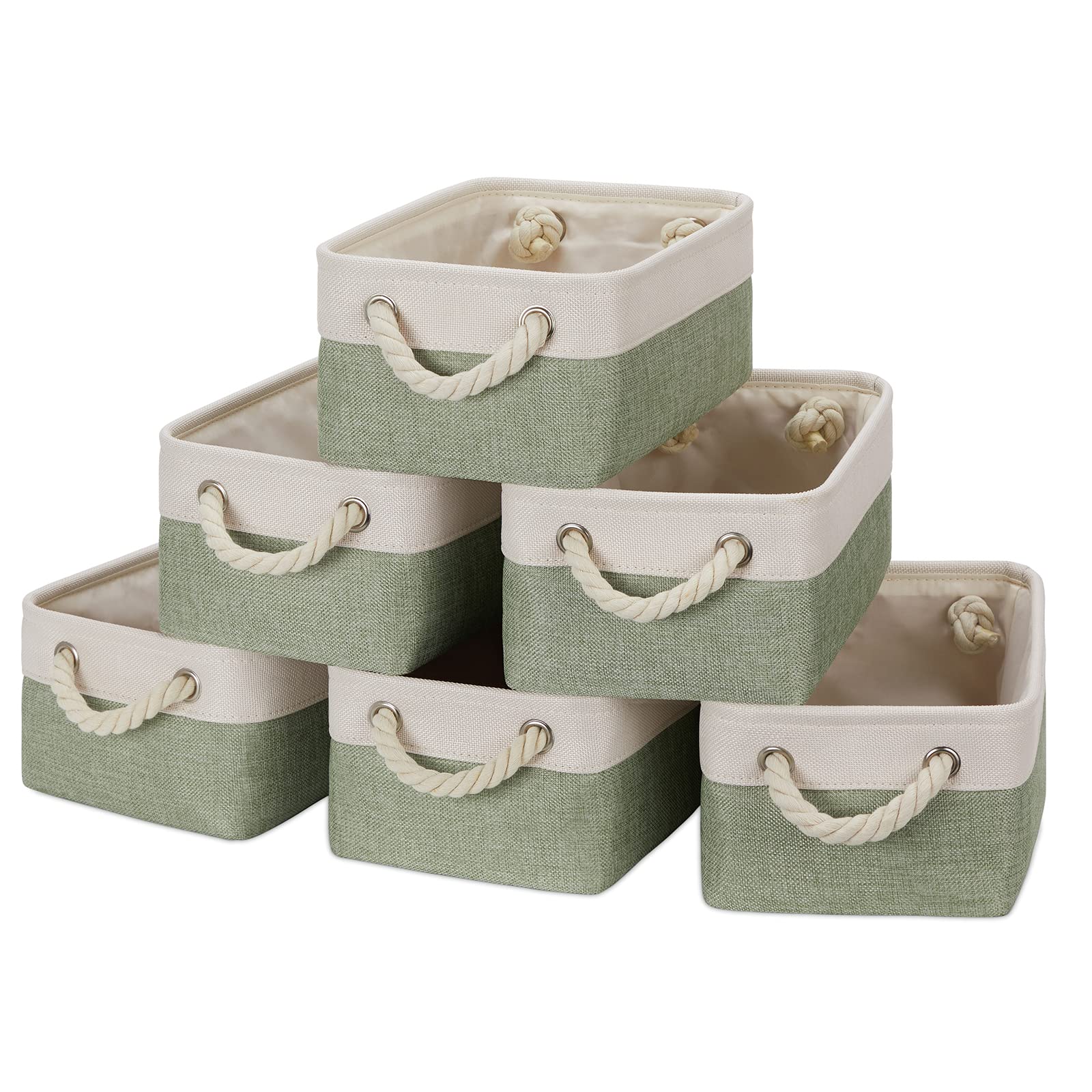 Small Storage Baskets Small Fabric Bins for Closet