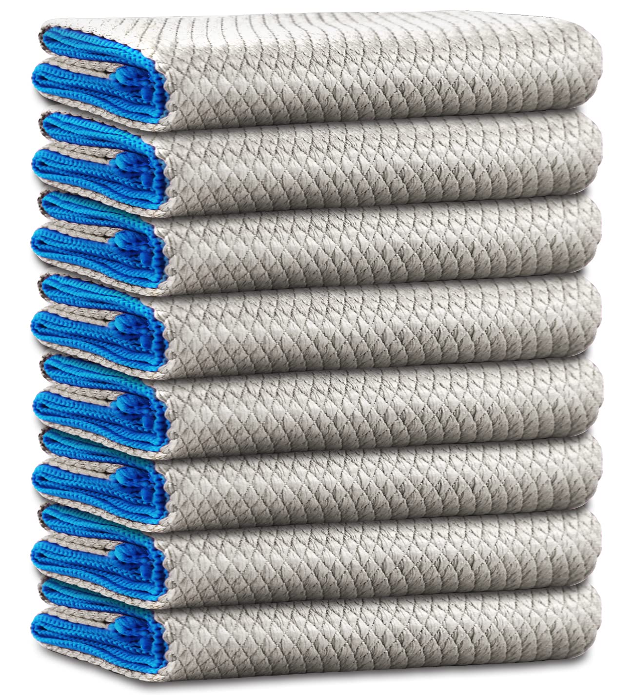 Microfiber Cleaning Cloth Lint Free Glass Polish (8 Count)