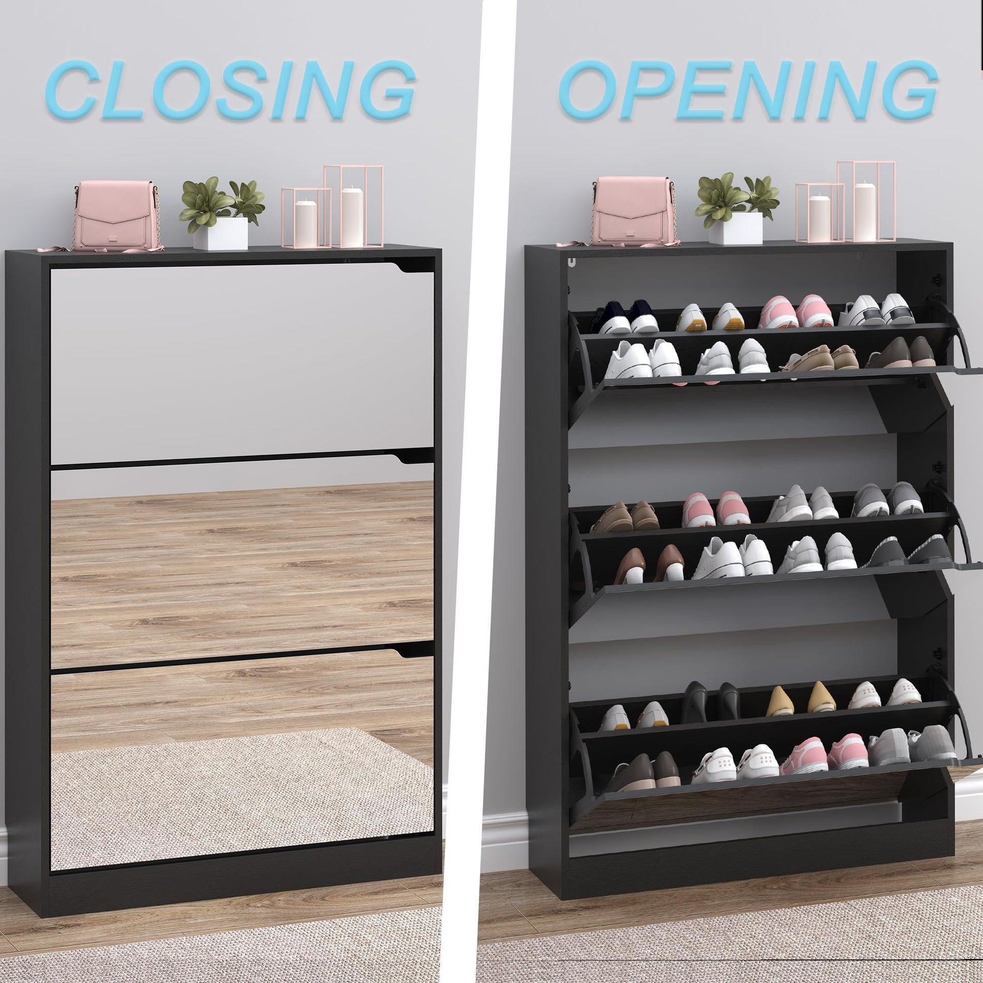 Shoe Cabinet with 3