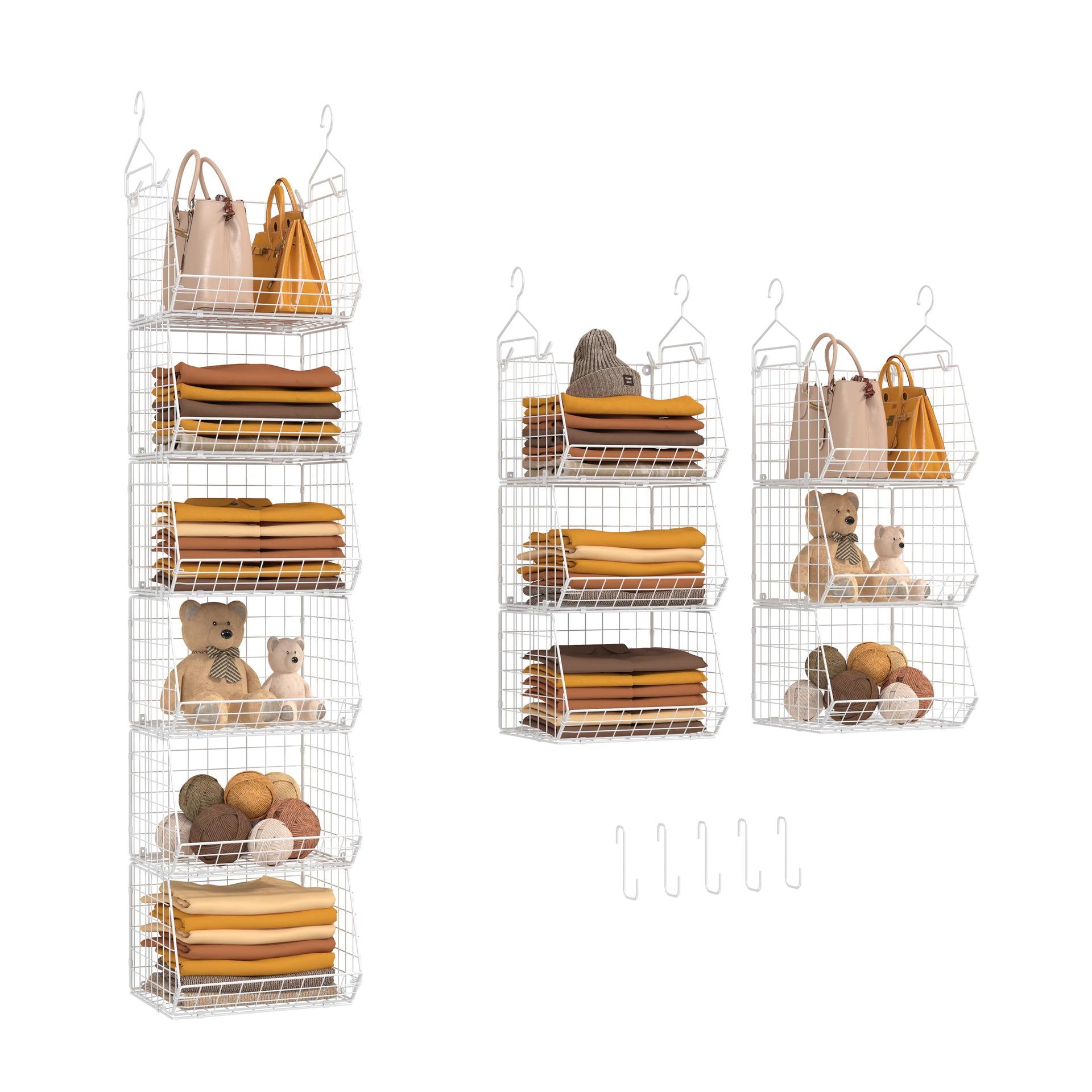 6 Tier Closet Hanging Organizer
