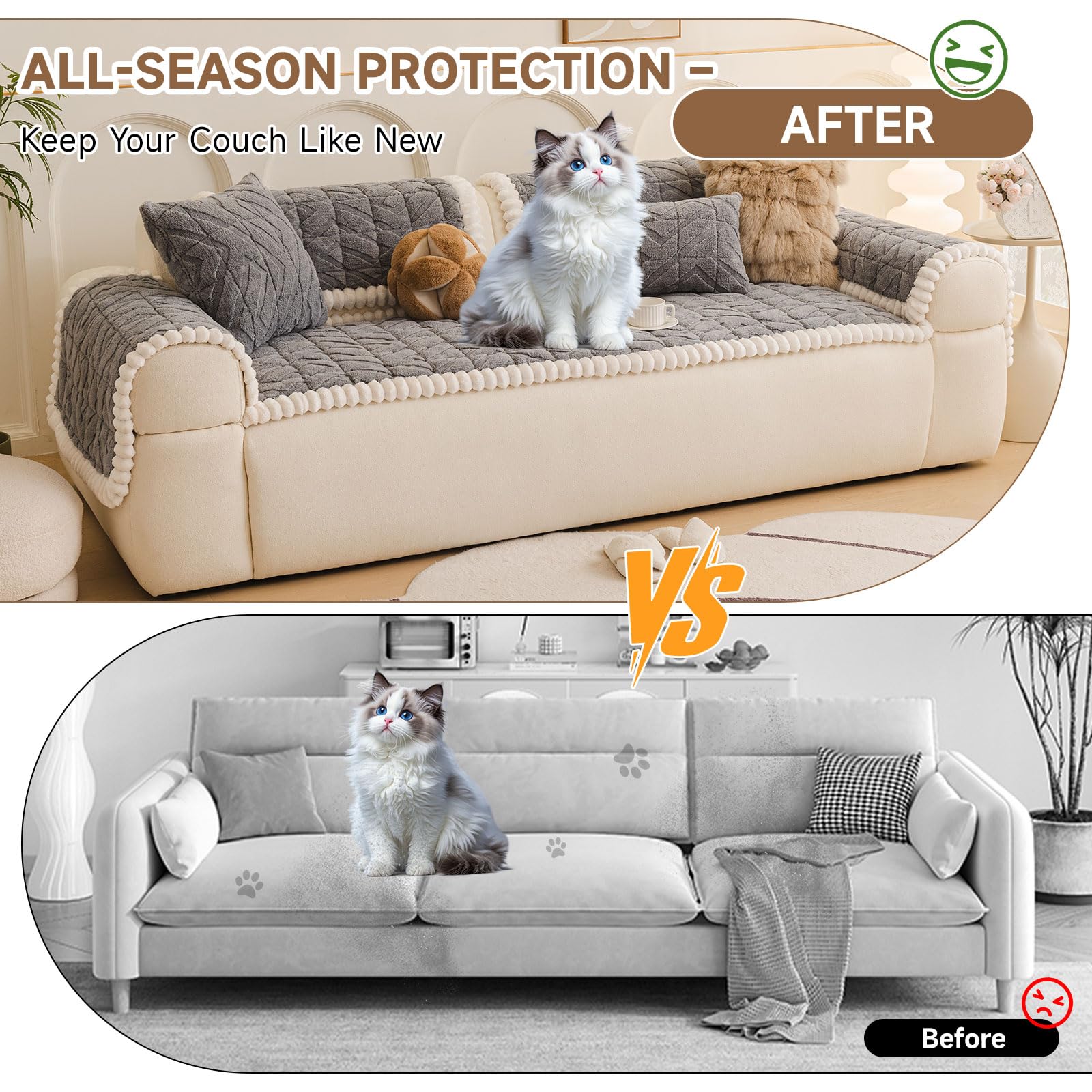 Plush Couch Protector for Dogs Washable (3 Ounce)