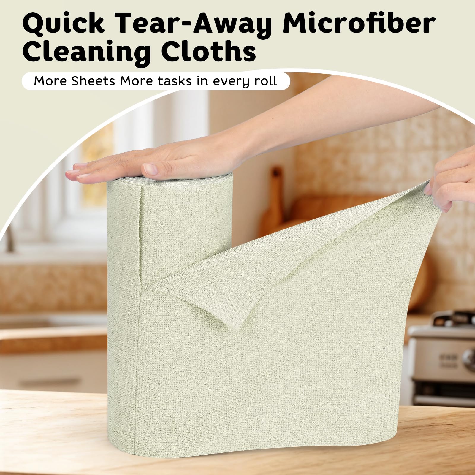 Matthew Microfiber Cleaning Cloth Roll 72Pack (72 Count)