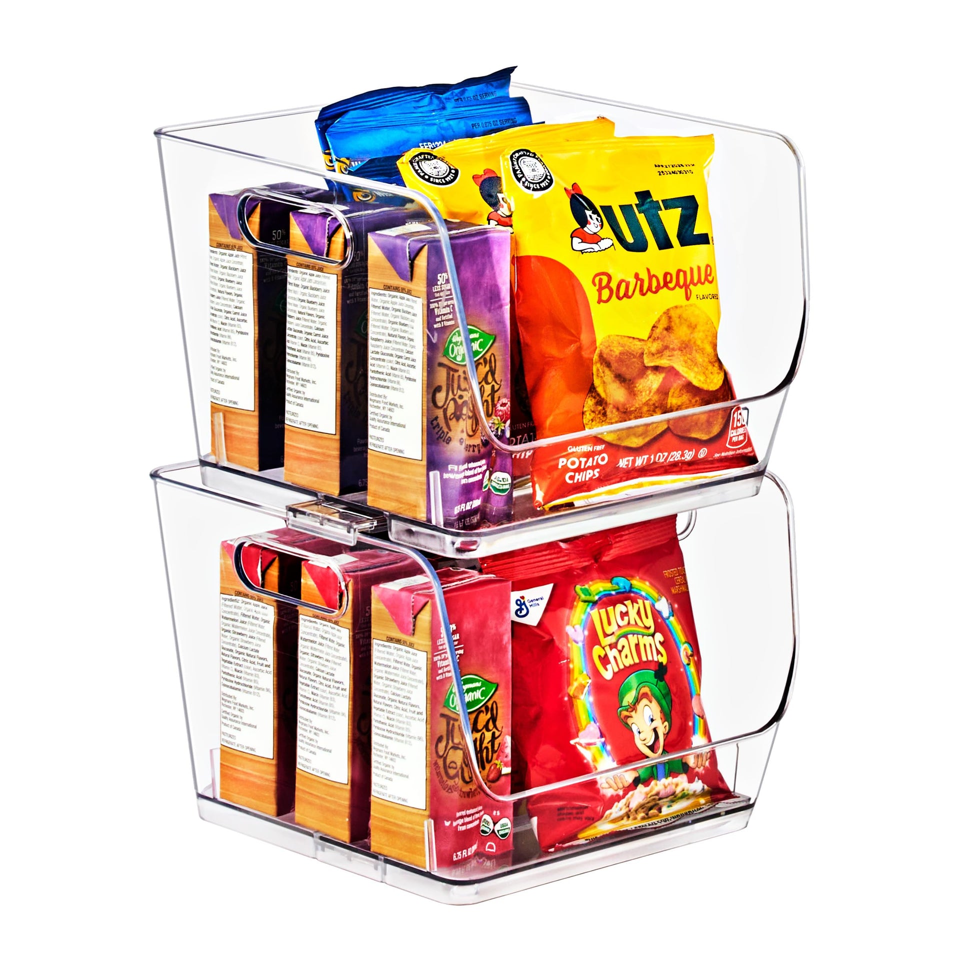Stackable Storage Bins Open Front