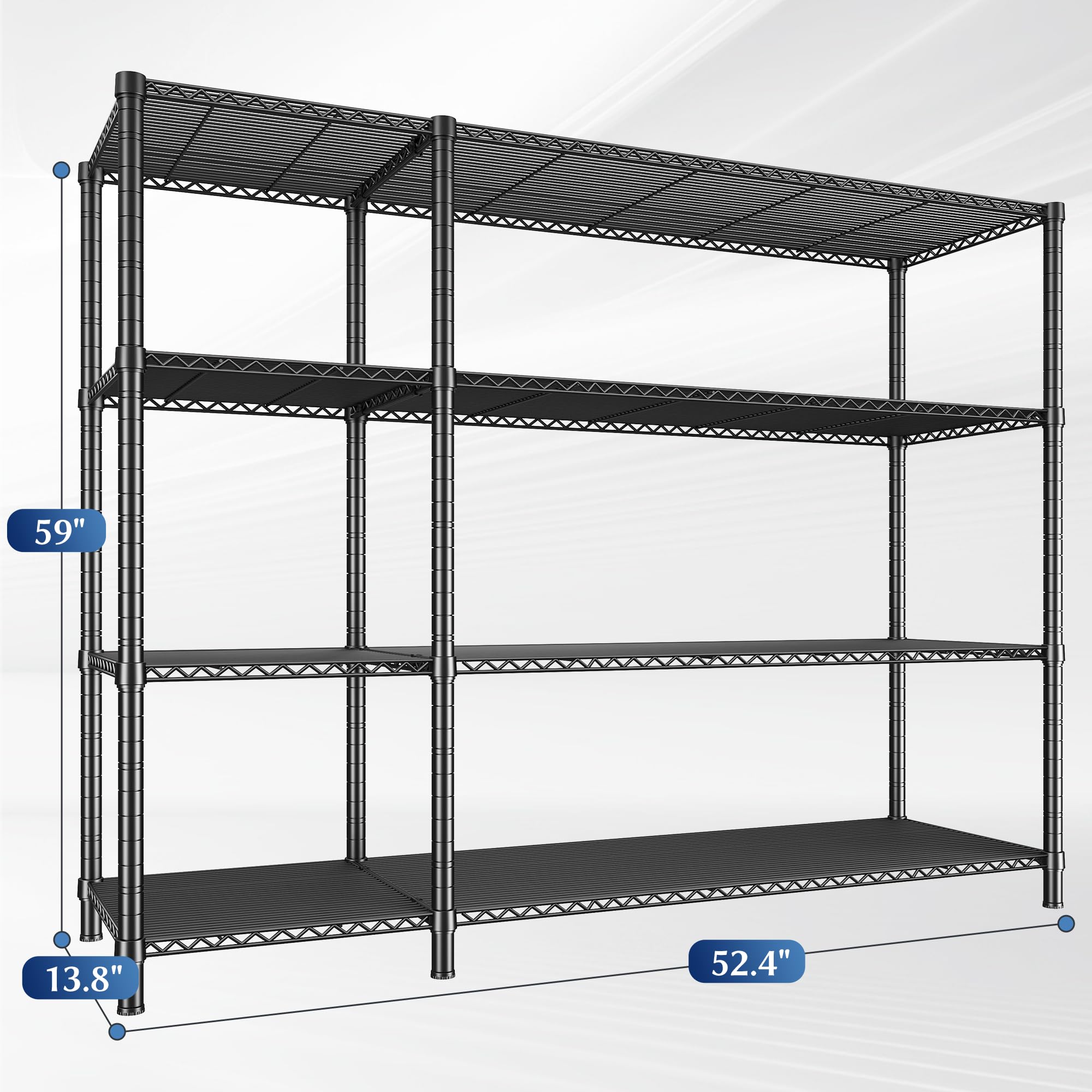 52.4" W Storage Shelves (4 Count)