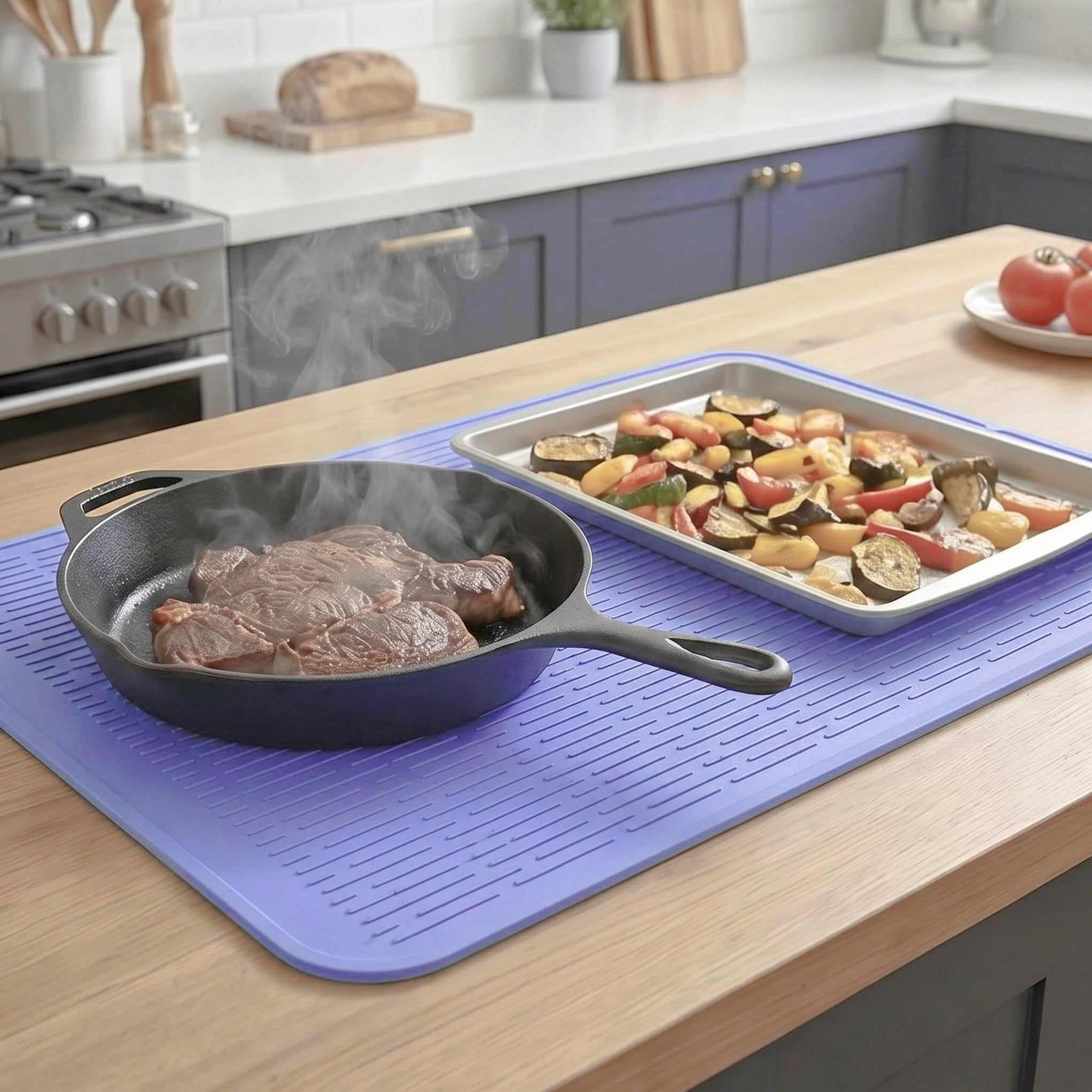 Silicone Dish Drying Mat for Multiple Usage