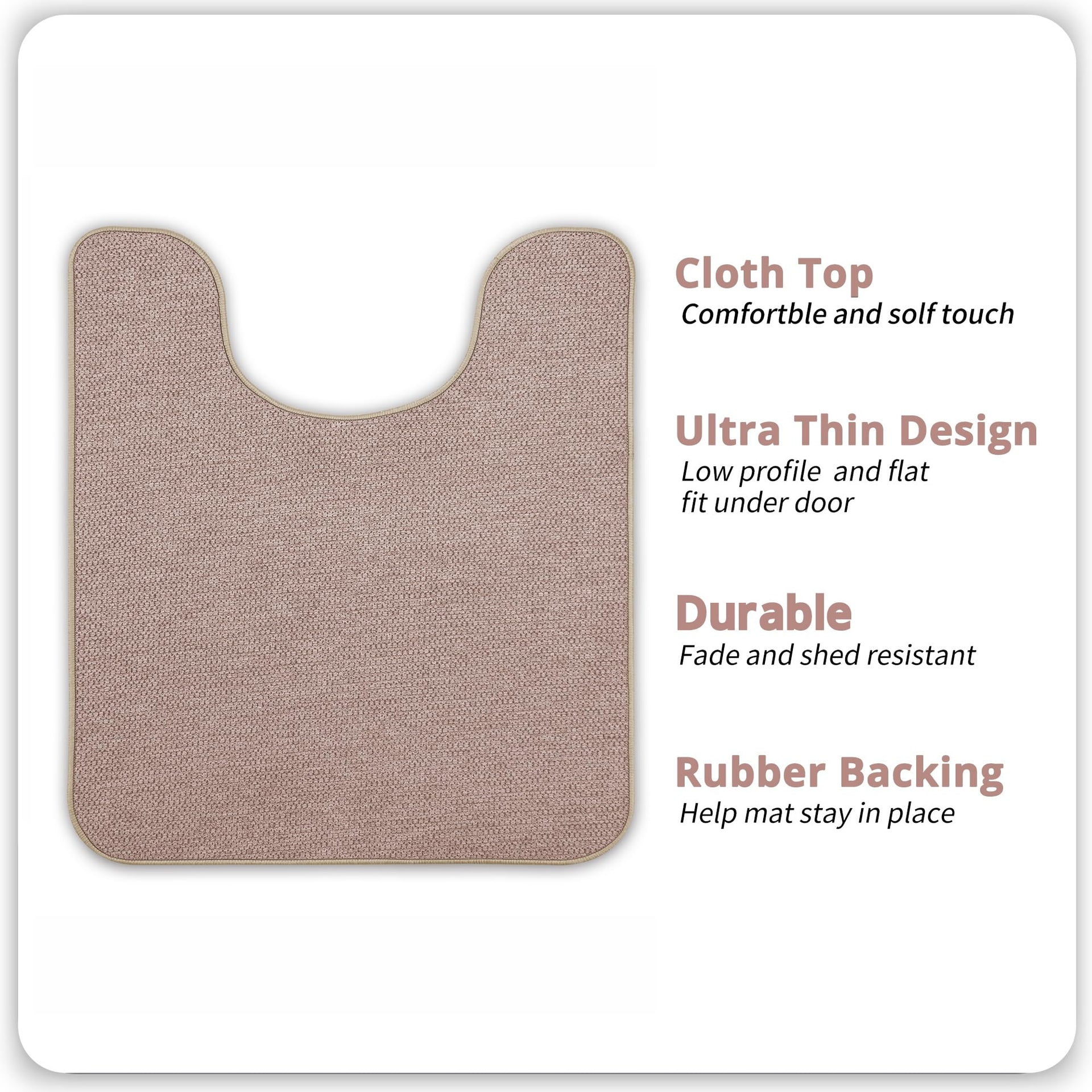Toilet Rugs U Shaped Bathroom Rug
