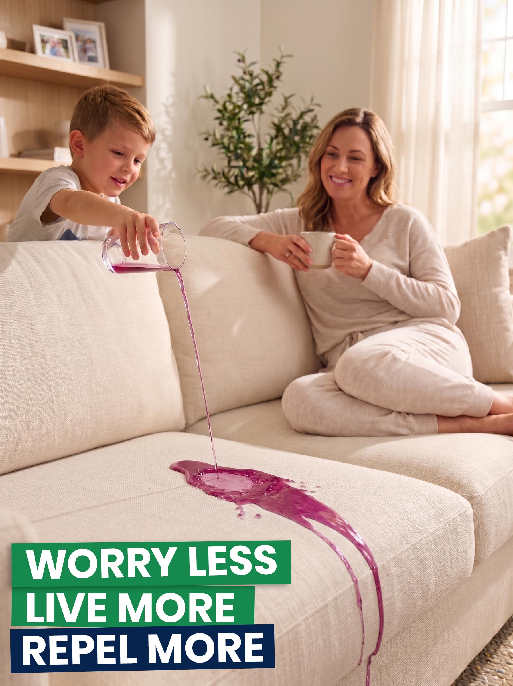 Non Toxic Fabric Protector Spray for Upholstery & Furniture (12 Fl Oz)