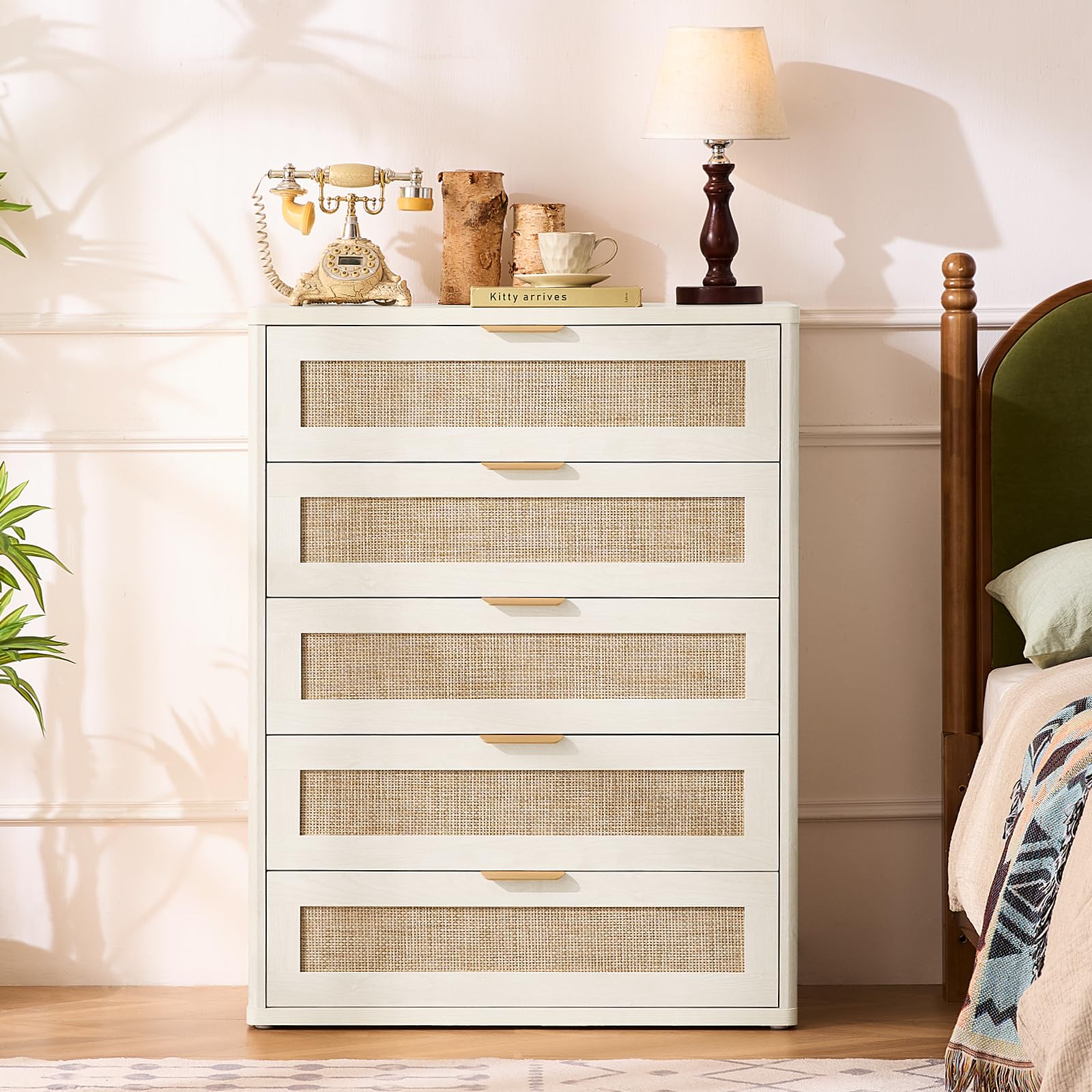 Rattan Dresser for Bedroom Set 2