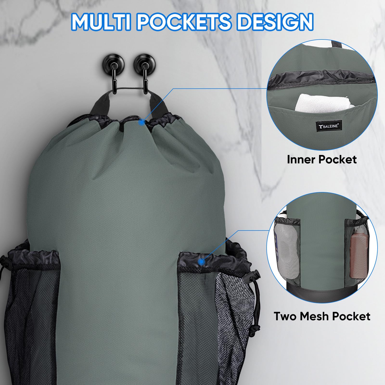 120L Laundry Bag Backpack