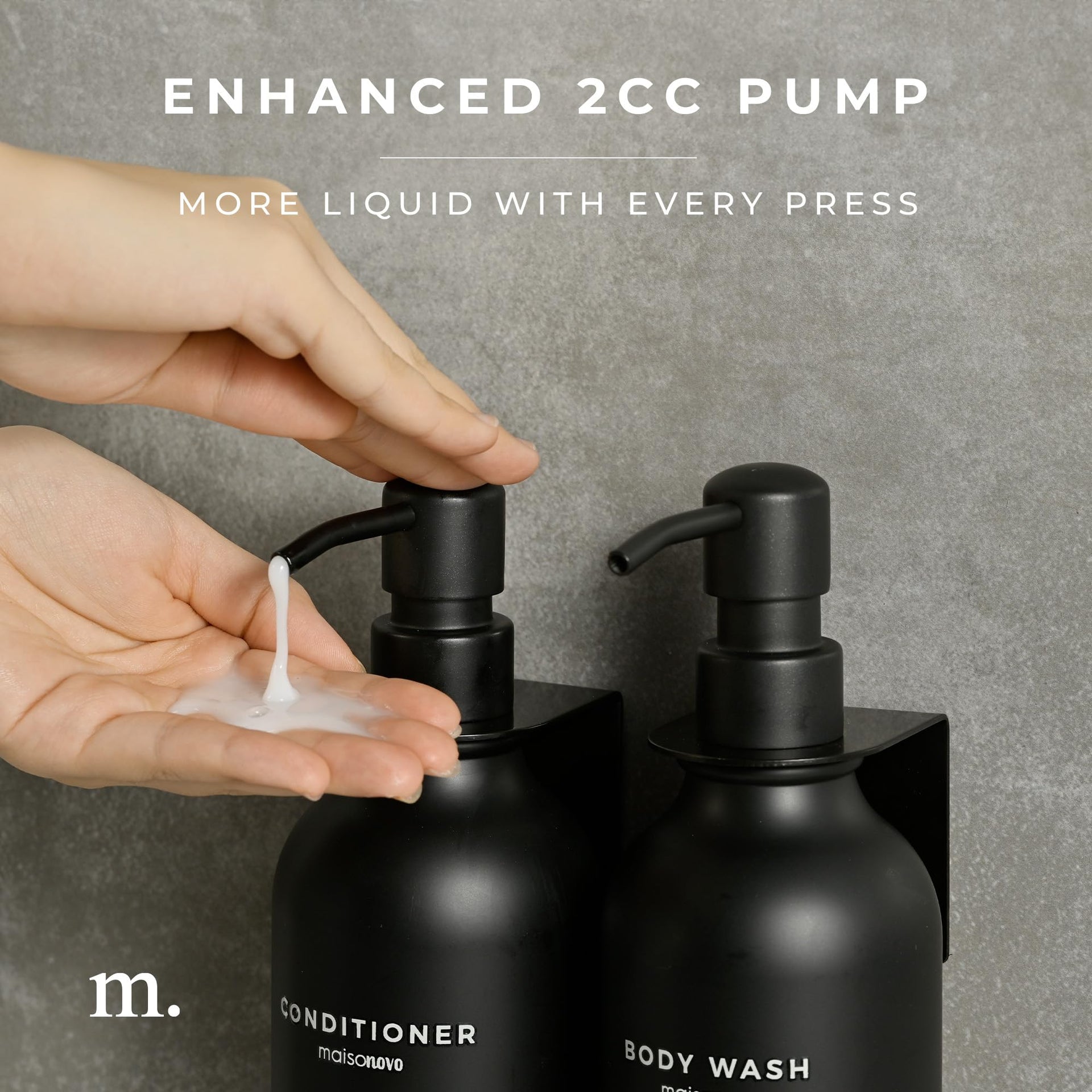 Refillable Shampoo and Conditioner Bottles (3 Count)