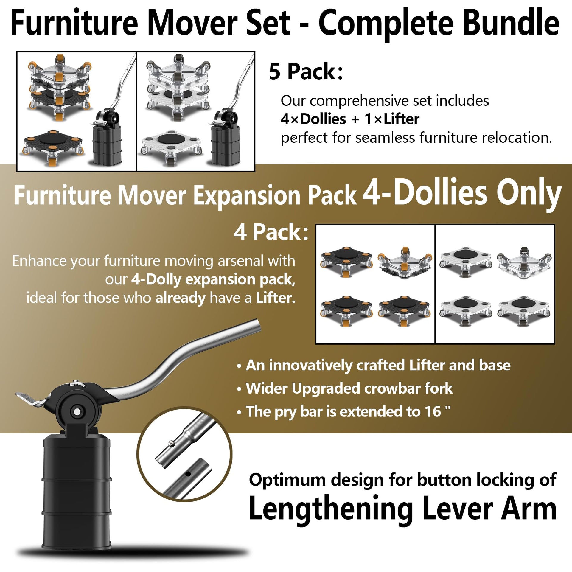 Furniture Mover with Wheels (5 Count)