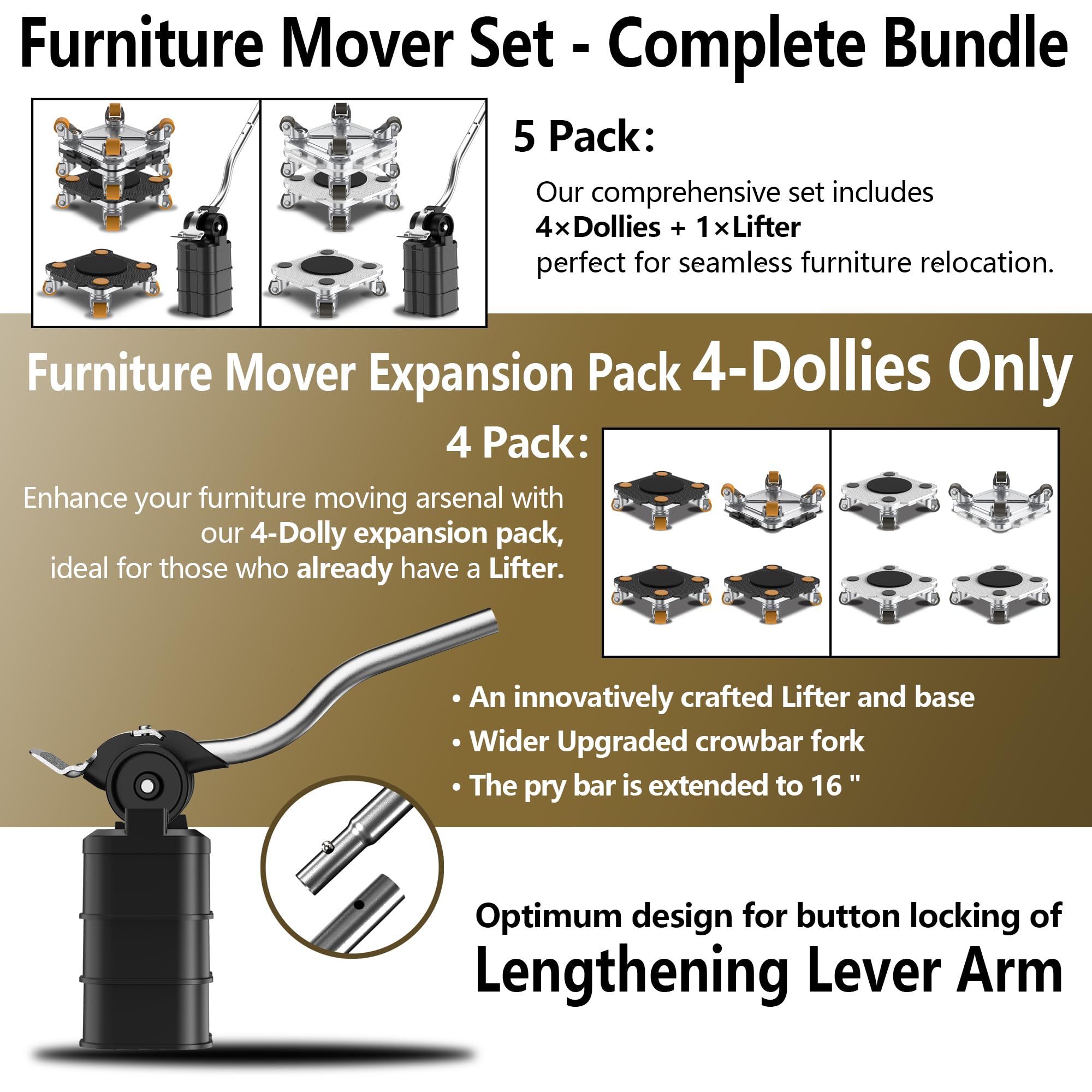 Furniture Mover with Wheels (5 Count)