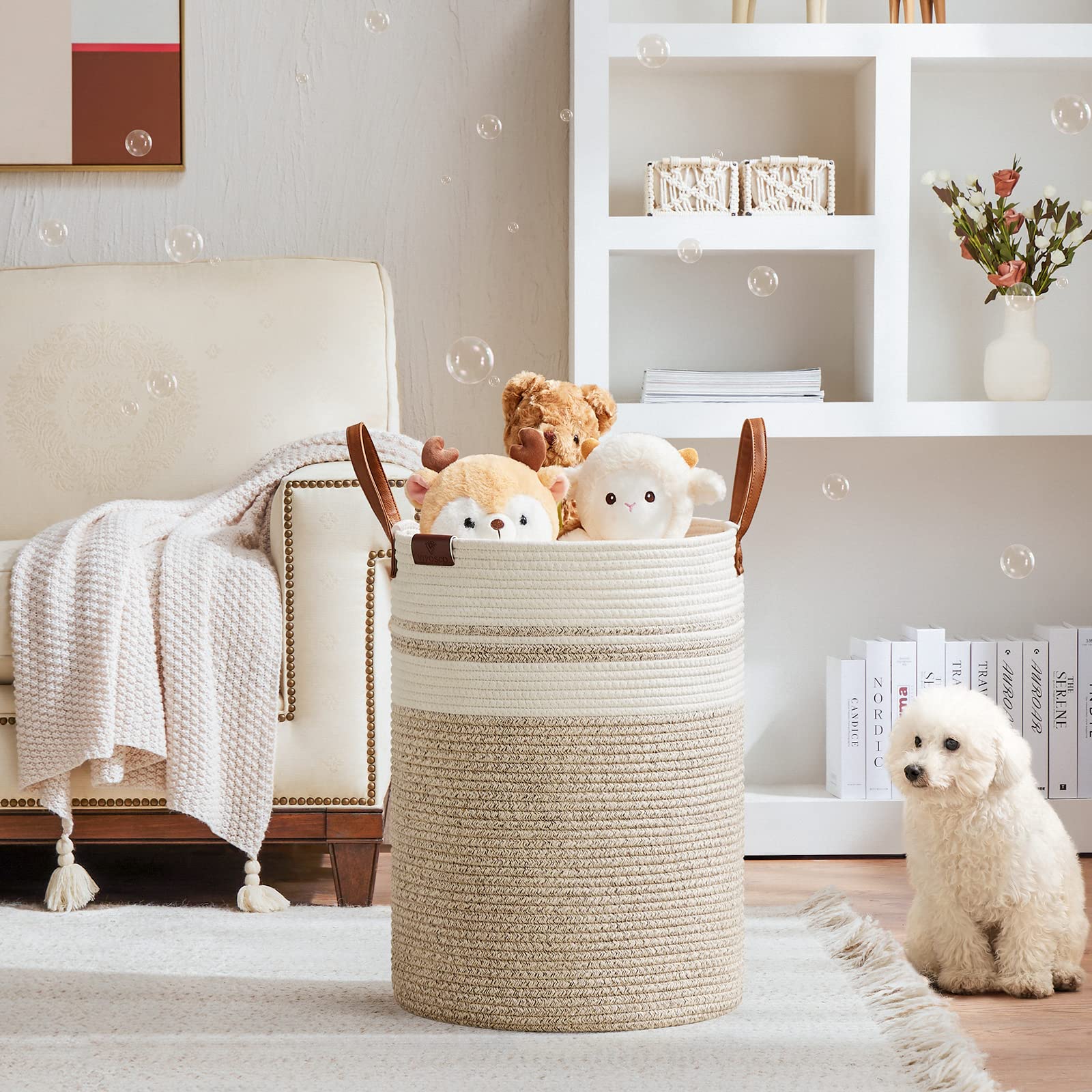 72L Tall Woven Rope Laundry Hamper (2434.6096 Fl Oz) - ModHome Supplies