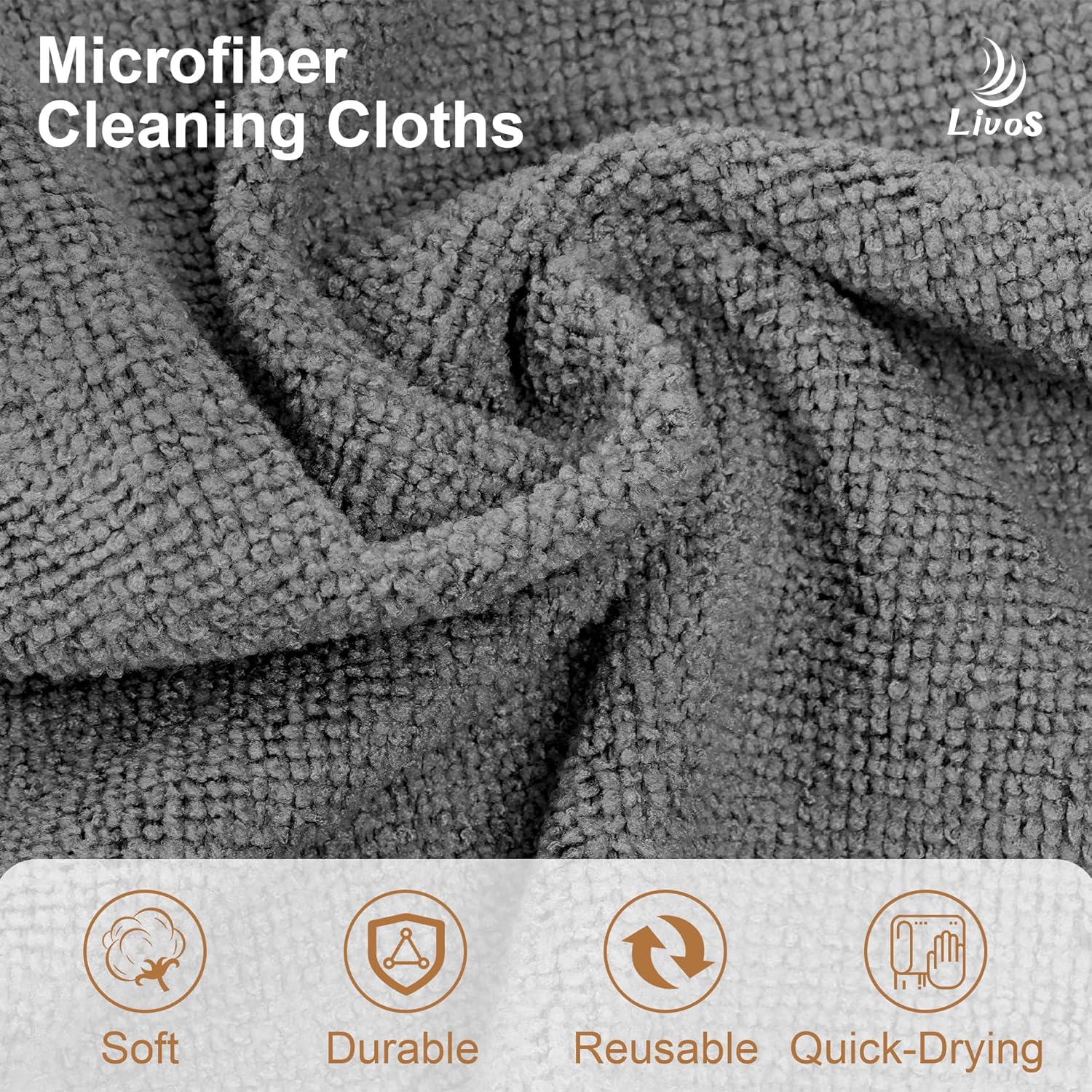 Microfiber Cleaning Cloth Roll (80 Count)