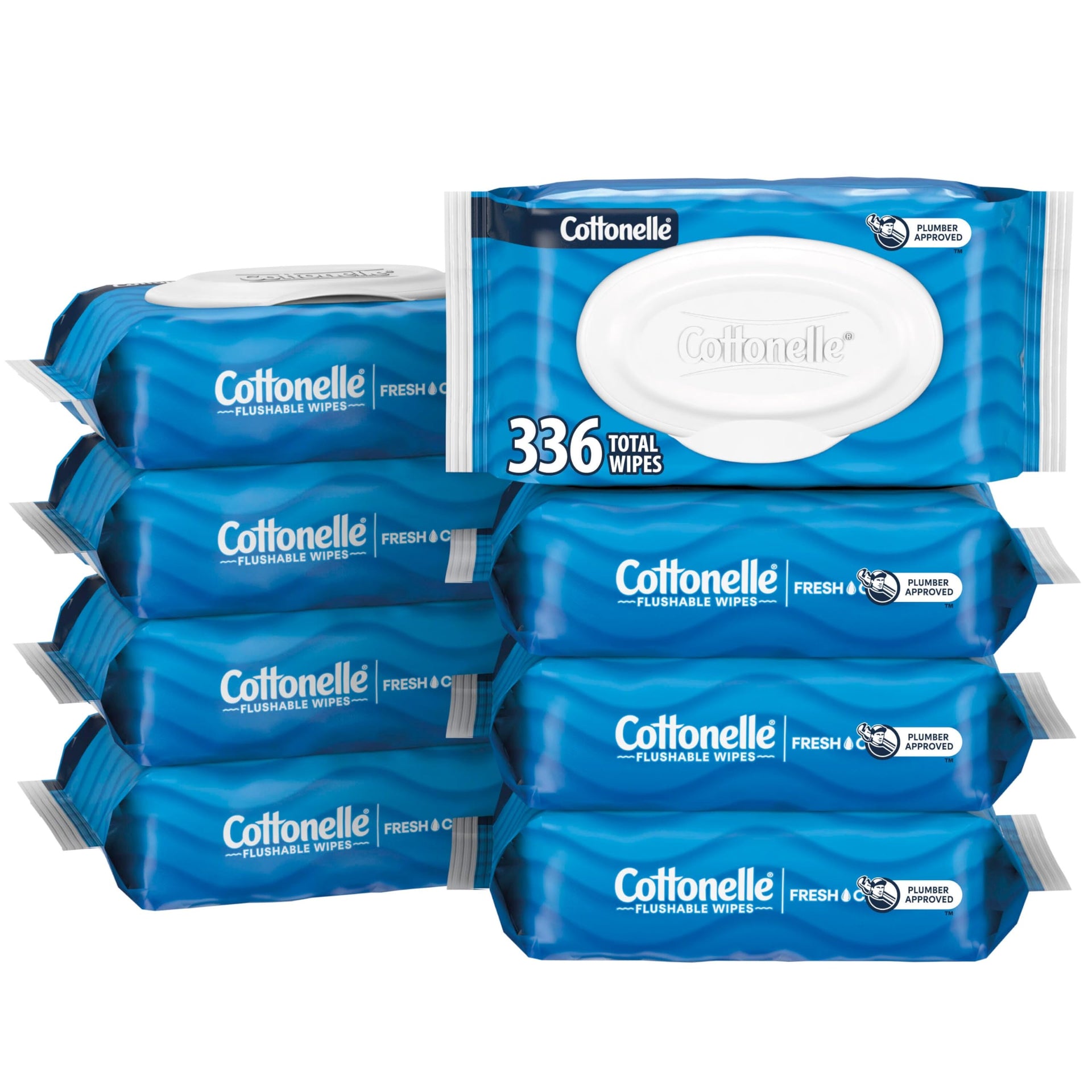 Fresh Feel Flushable Wipes (336 Count)