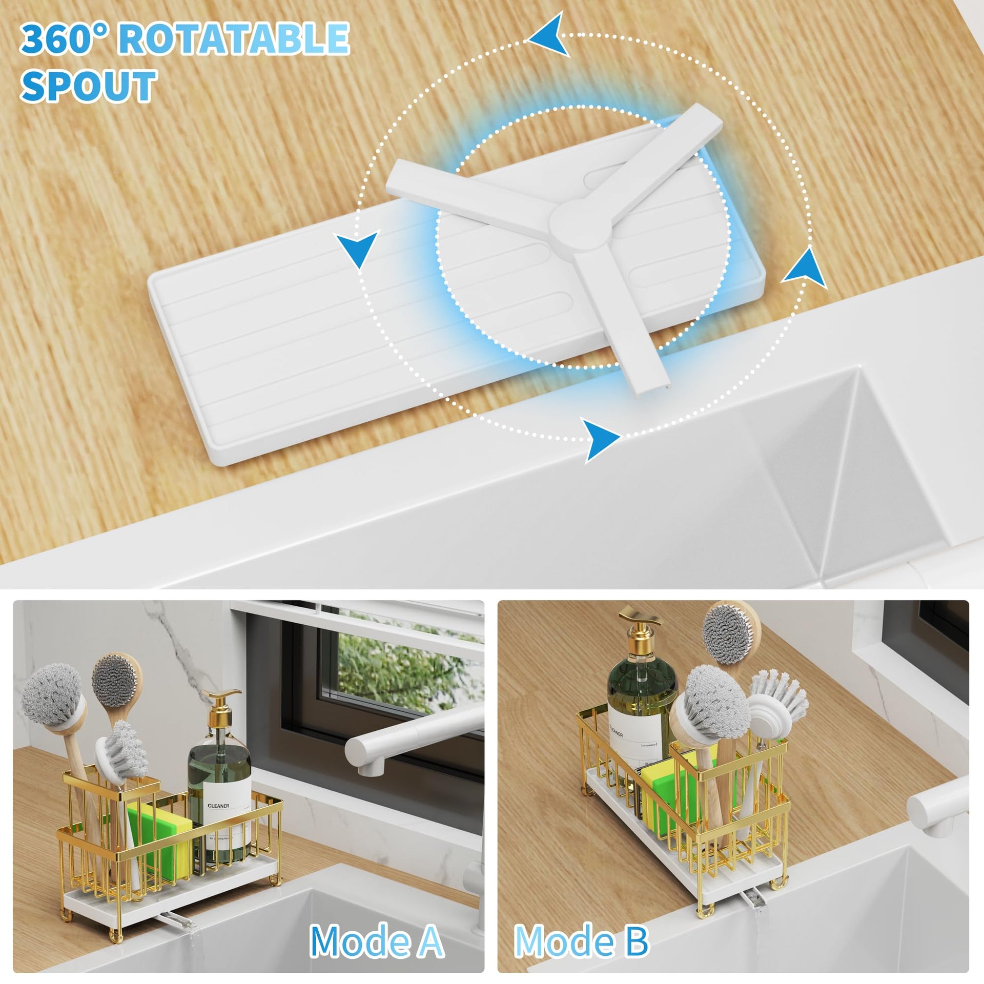 Sponge Holder for Kitchen Sink