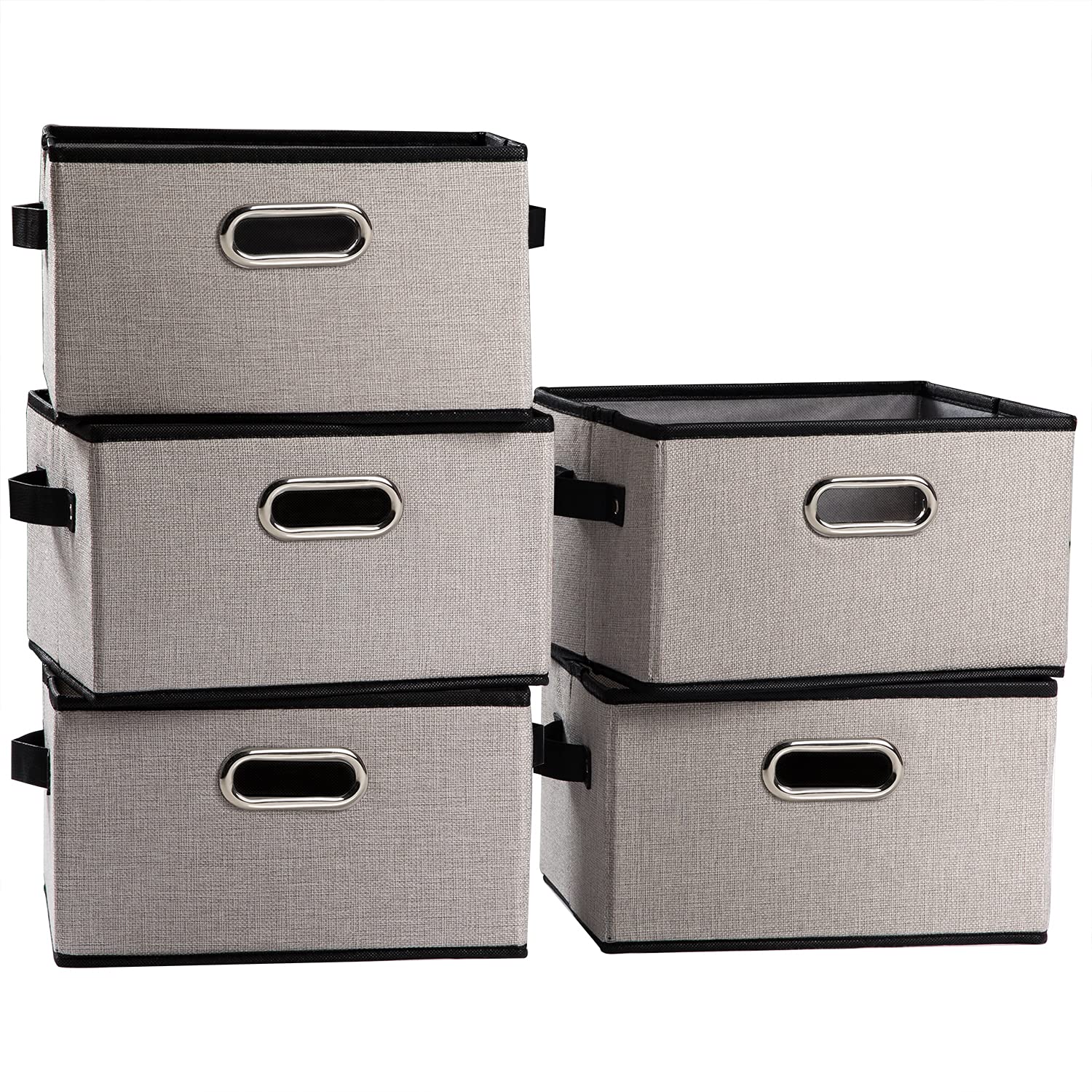 Fodable Storage Baskets for Closet [5 (5 Count)