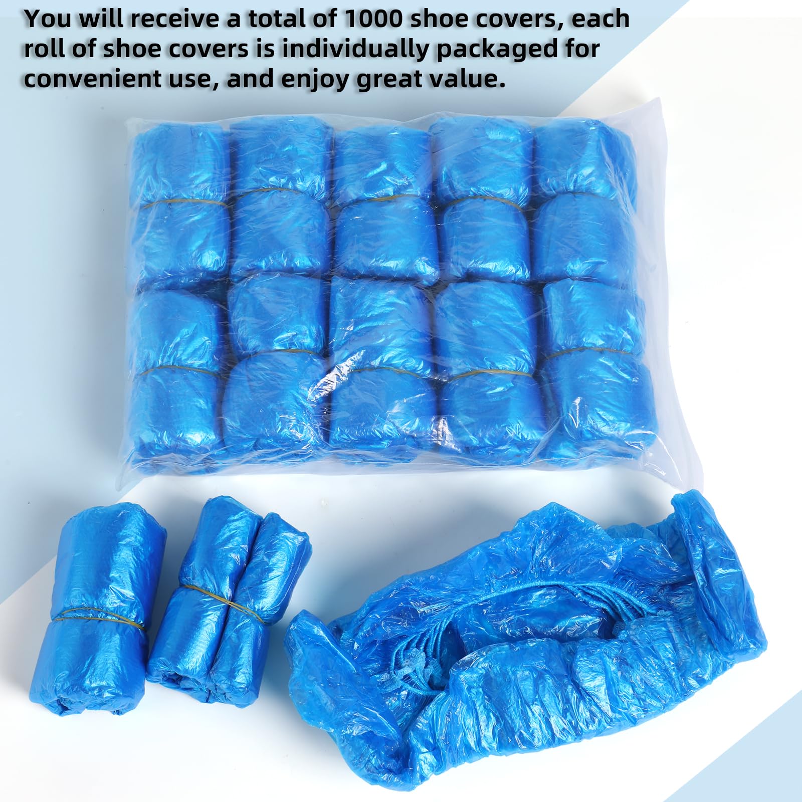1000 Pcs Shoe Covers Disposable (1000 Count)