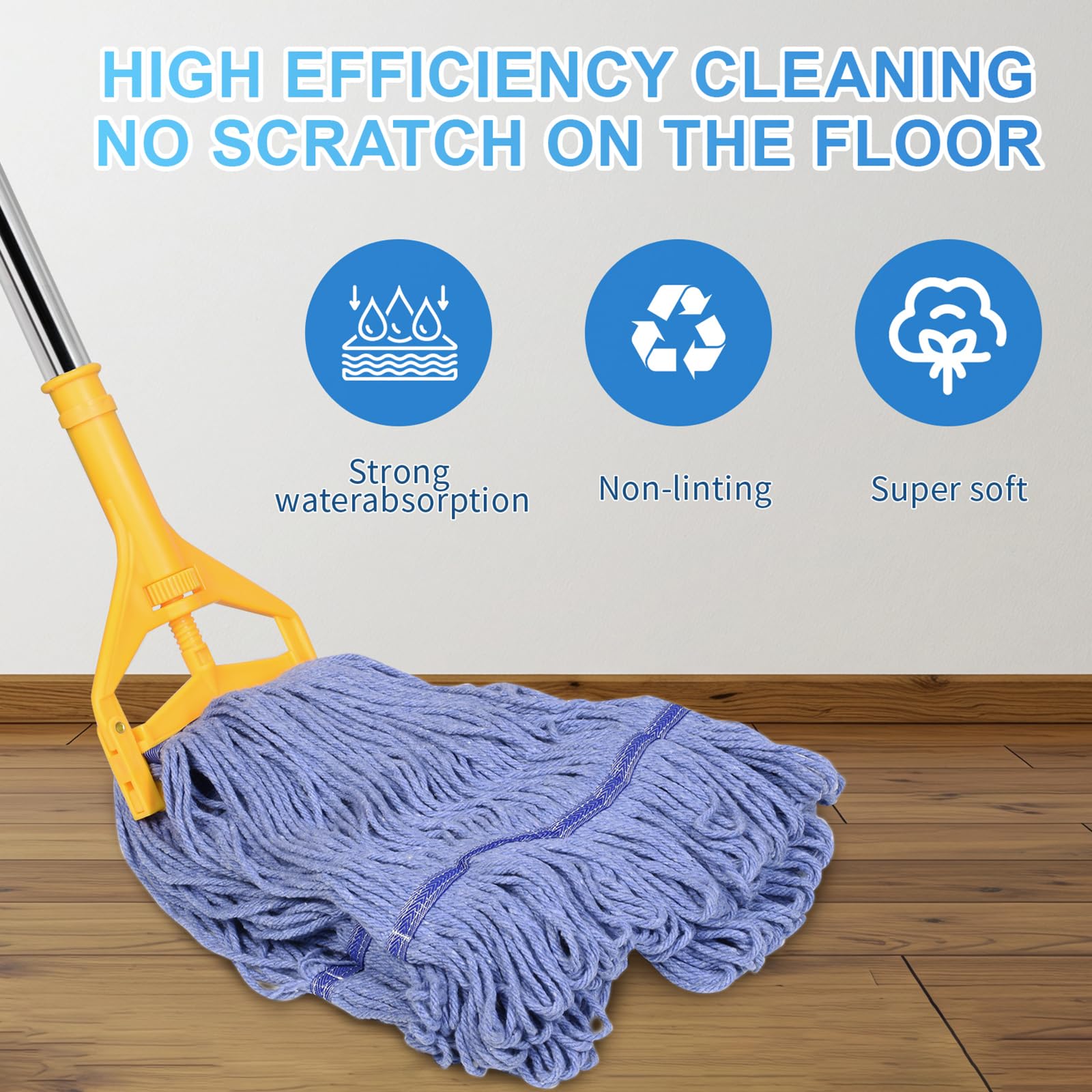 Commercial Mop with Extra Head Replace