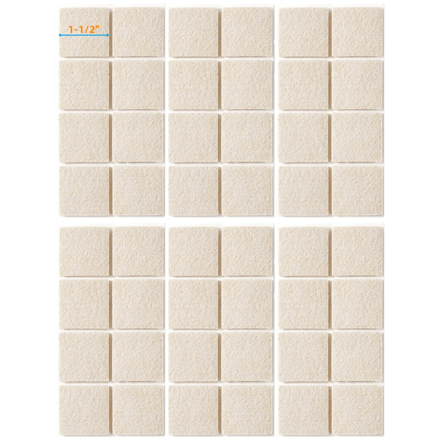 Felt Furniture Pads for Hardwood Floors (48 Count)
