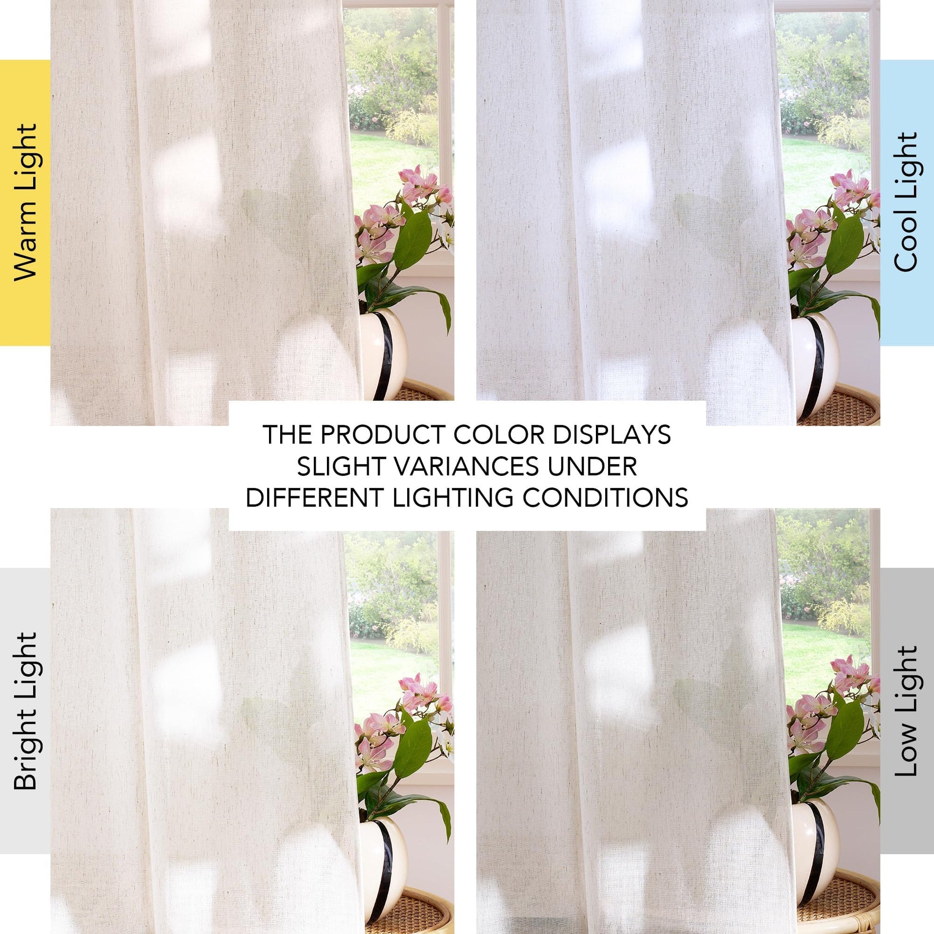 Linen Door Curtains for Boho Farmhouse Sliding Patio Door