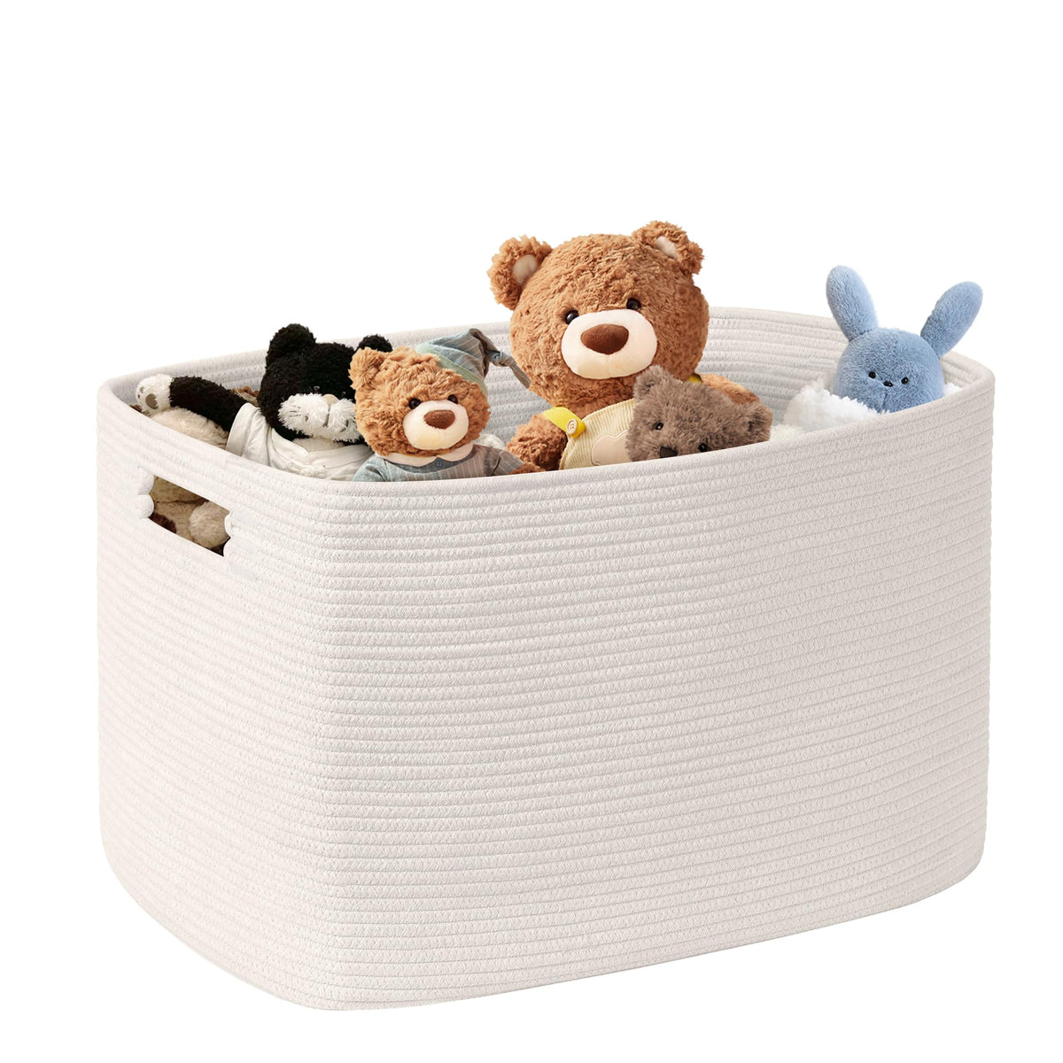 100L Extra Large Woven Laundry Basket Hamper with Handles