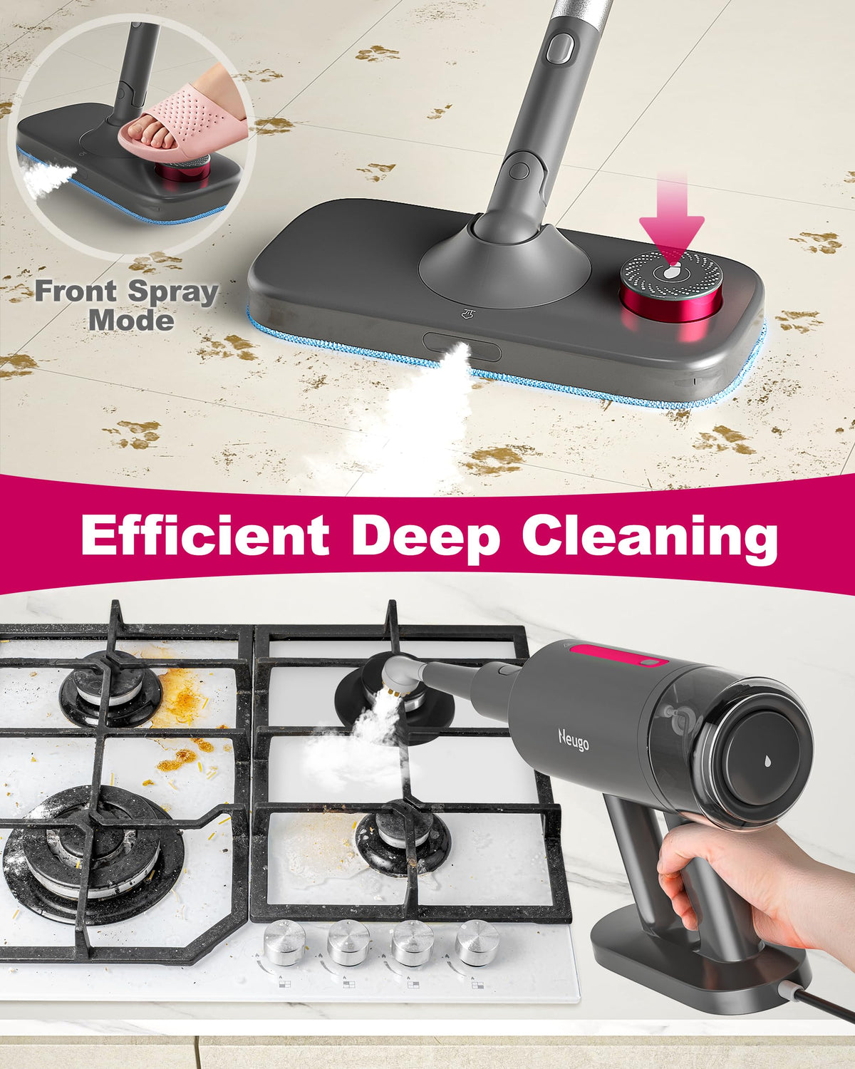 Steam Mop for Floor Cleaning