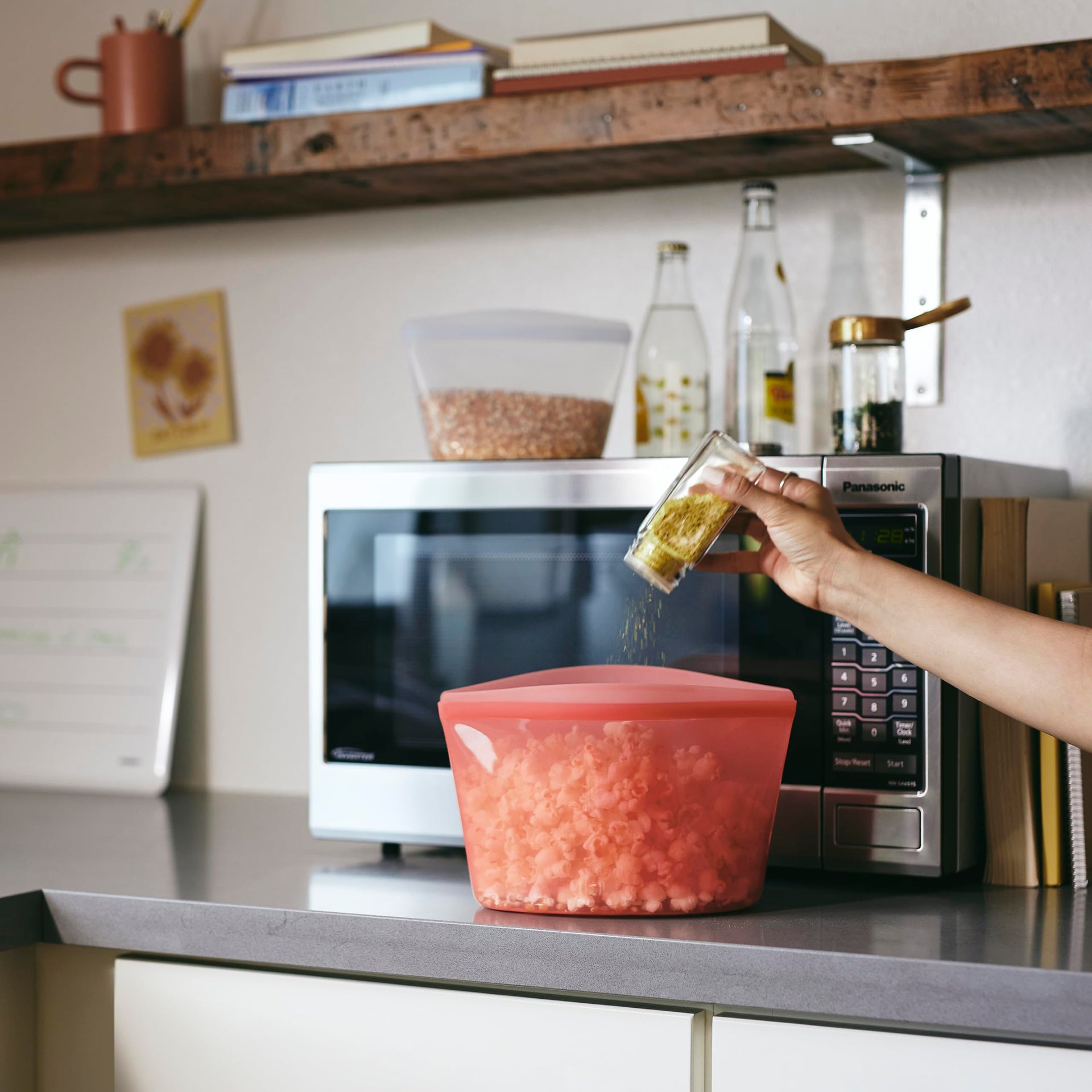 Premium Reusable Silicone Food Storage Bowl