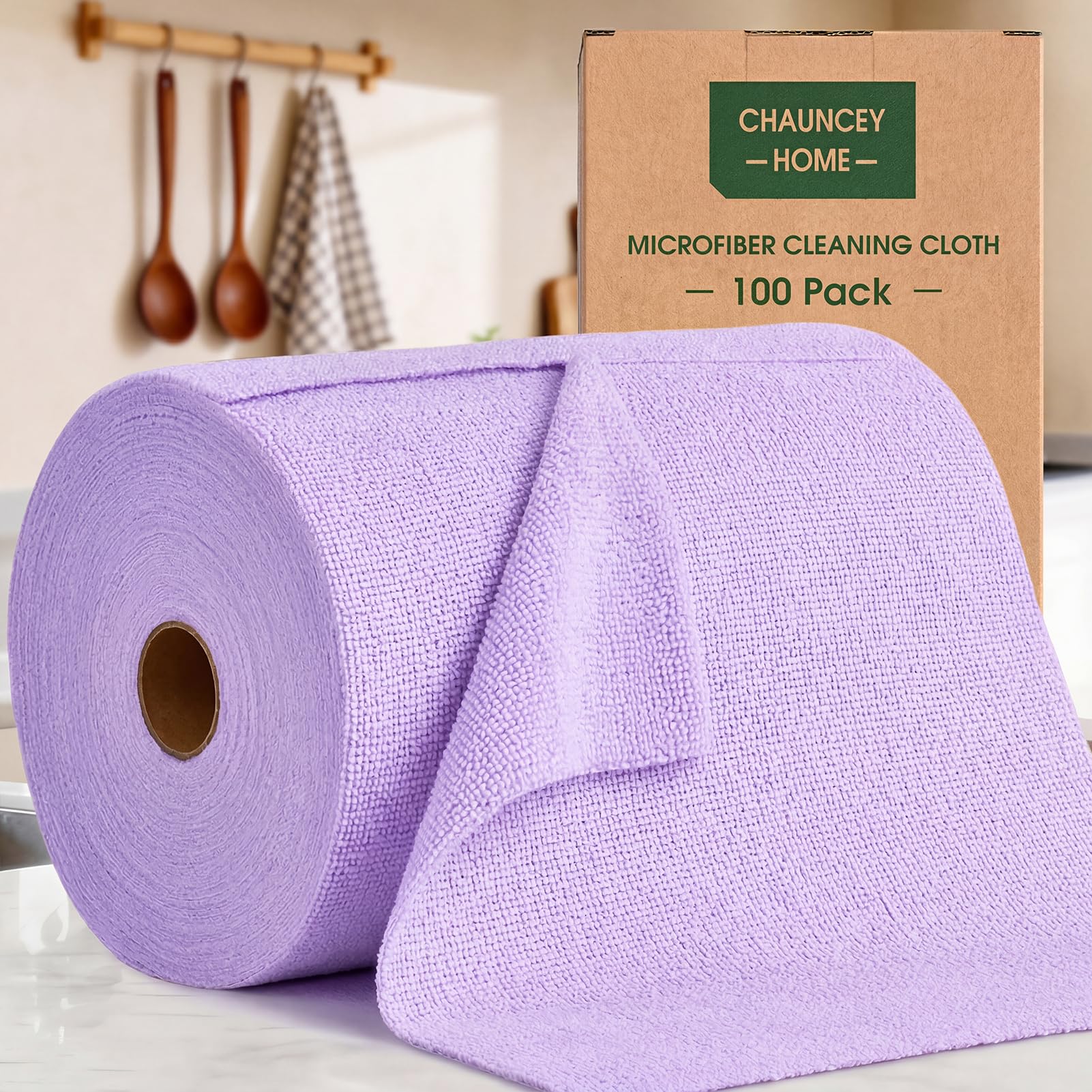 Microfiber Cleaning Cloth Roll (100 Count)