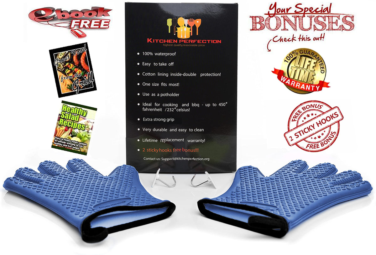 Silicone Smoker BBQ Gloves (2 Count)