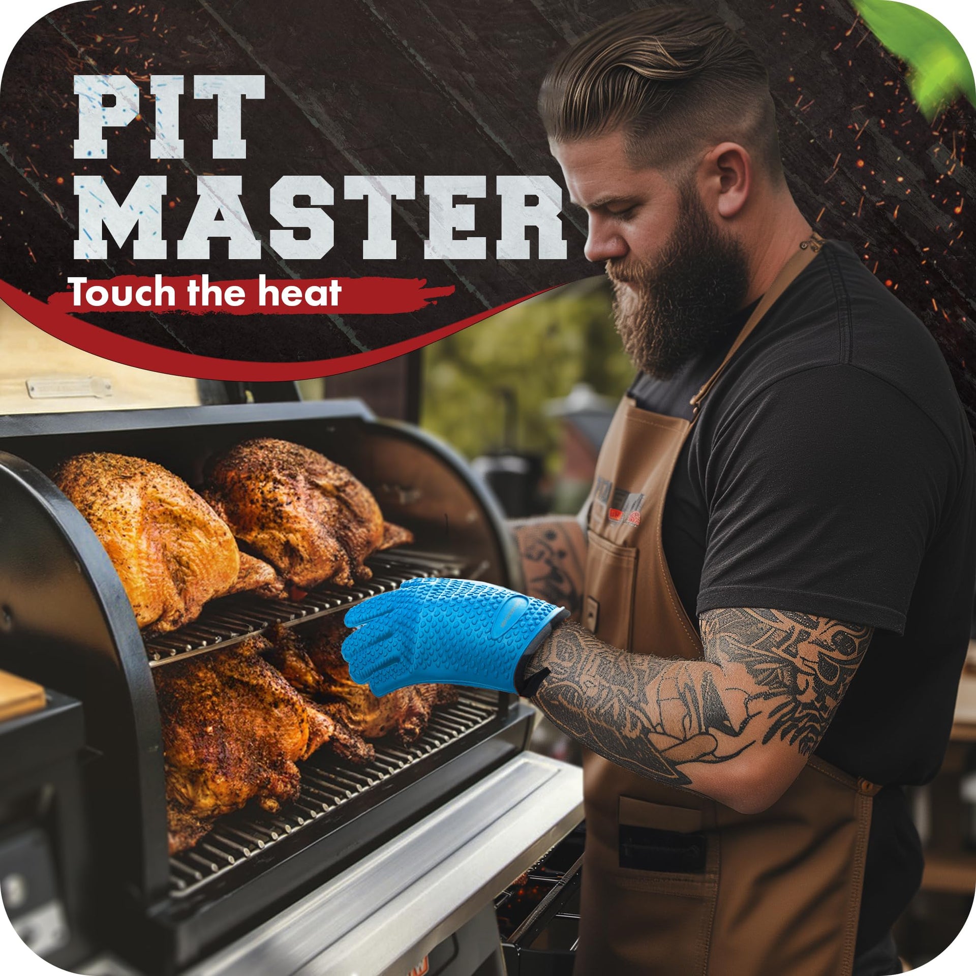 XL Silicone Smoker Oven Gloves (2 Count)