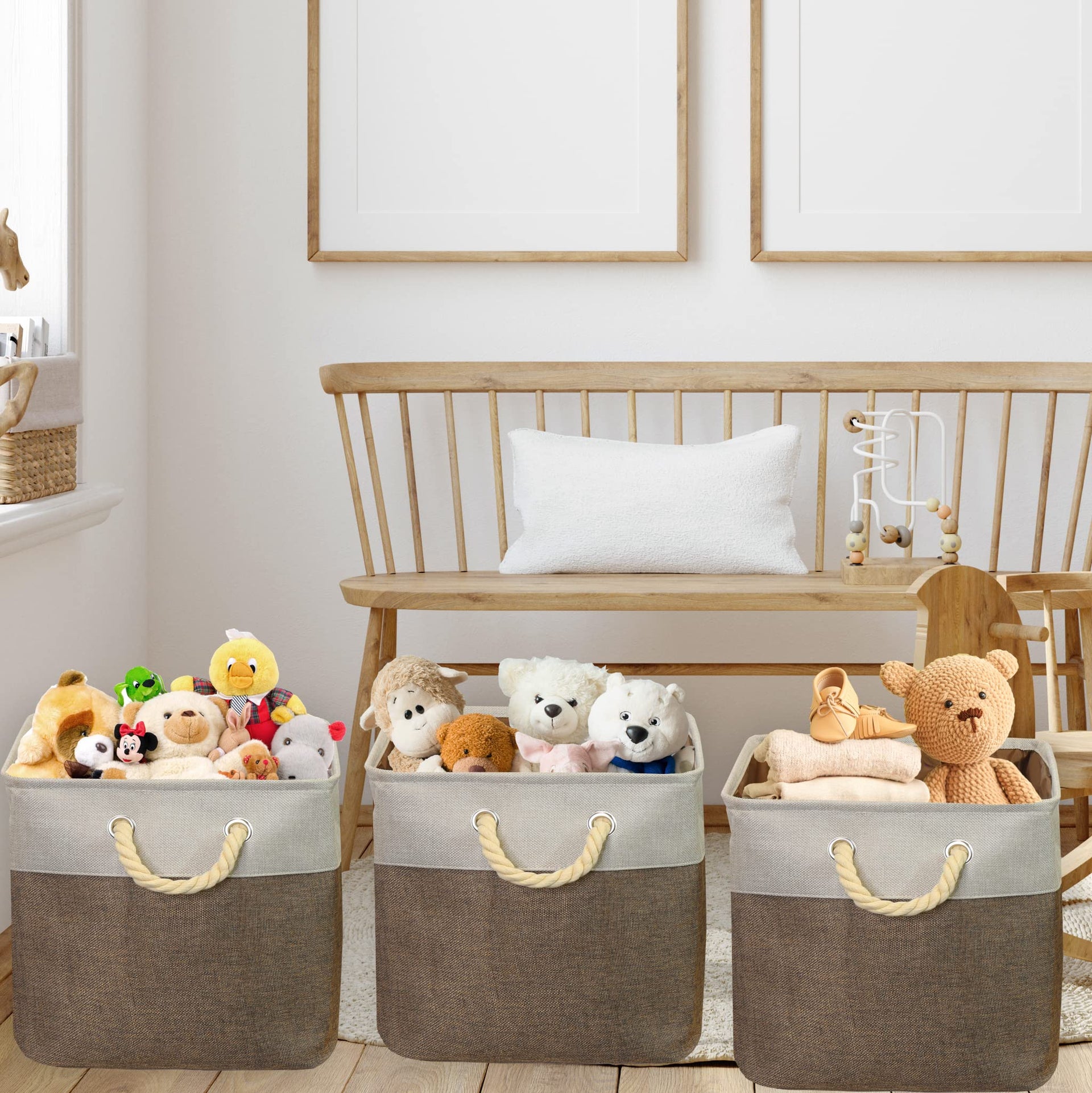 13" x 13" Large Fabric Storage Cubes (3 Count)