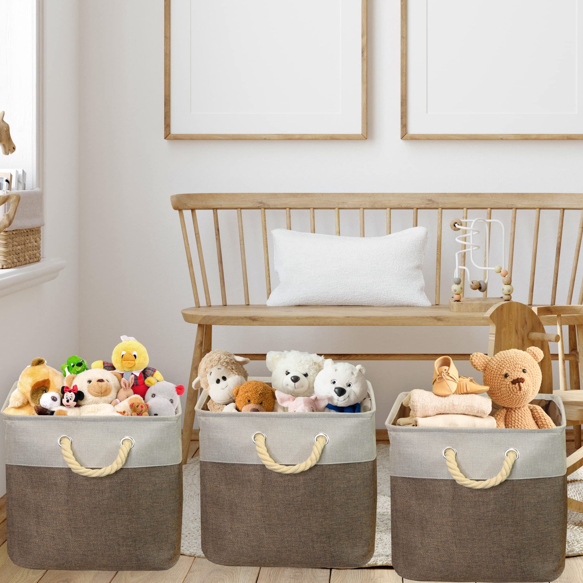 13" x 13" Large Fabric Storage Cubes (3 Count)