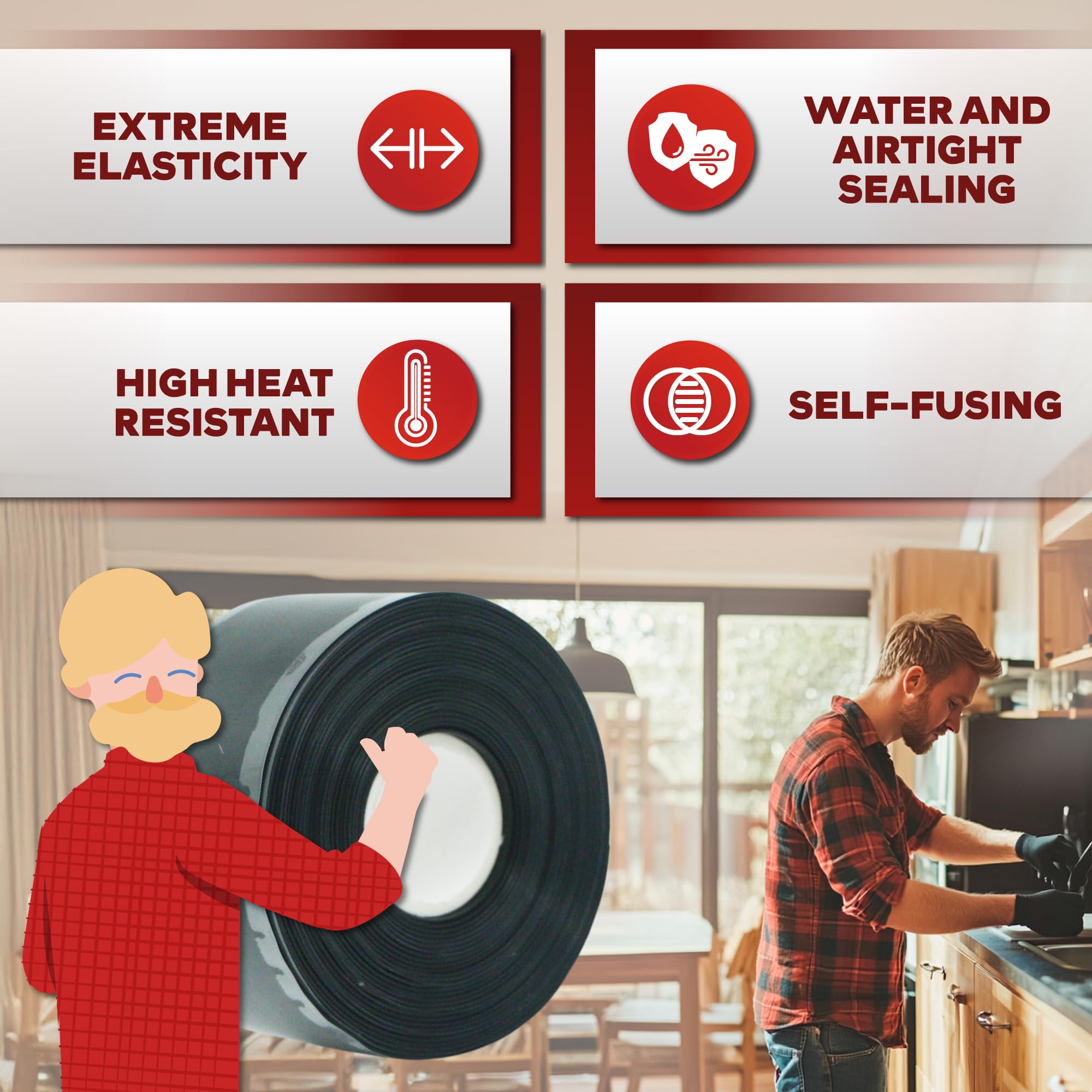 Self fusing Silicone Tape Pro (15 Foot)