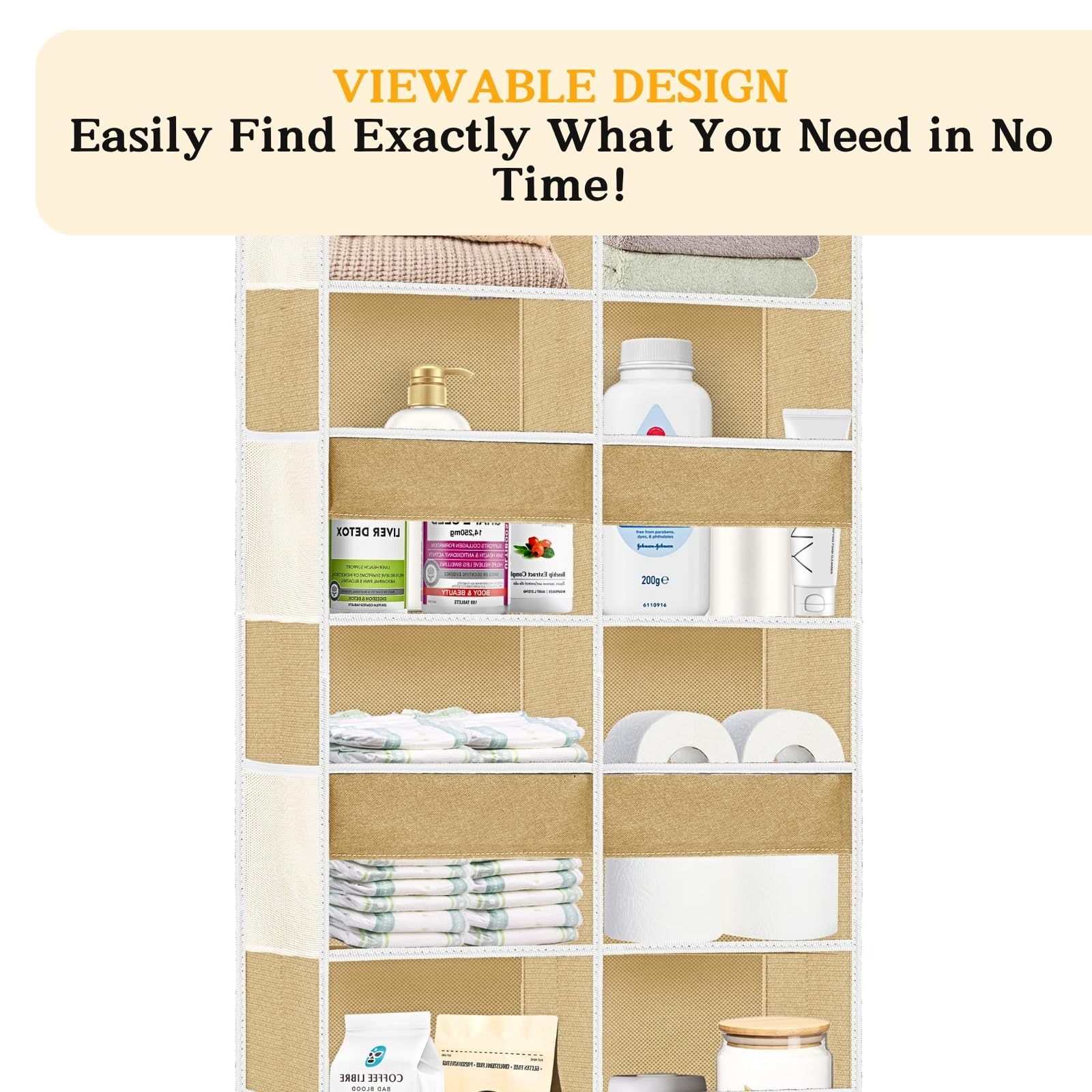 Over the Door Organizer 5 Tiers