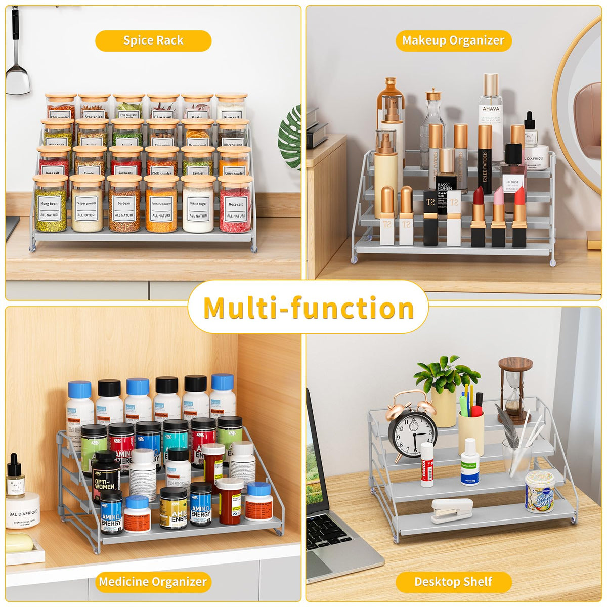 Spice Rack Organizer for Cabinet