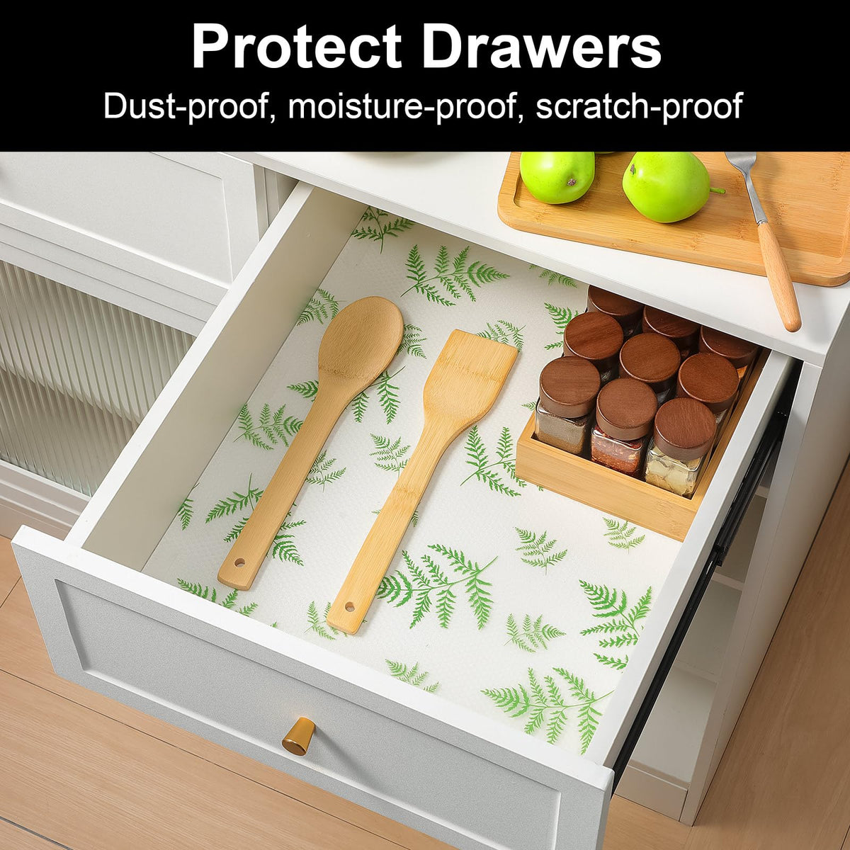 Shelf Liners for Kitchen Cabinets Refrigerator Liners Waterproof & Oil